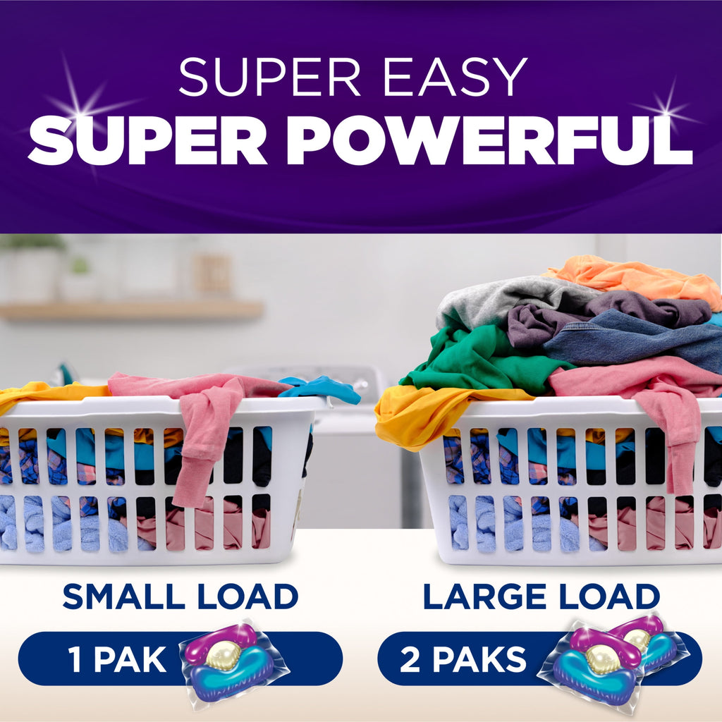 ARM & HAMMER Plus OxiClean Odor Blasters 5-in-1 Laundry Detergent Power Paks Fresh Burst 42 Count