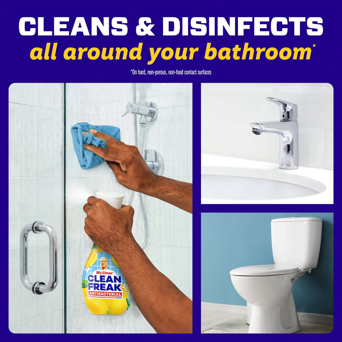 Mr. Clean Clean Freak Lemon Scent Antibacterial Multi-Purpose Bath Cleaner 16 fl oz