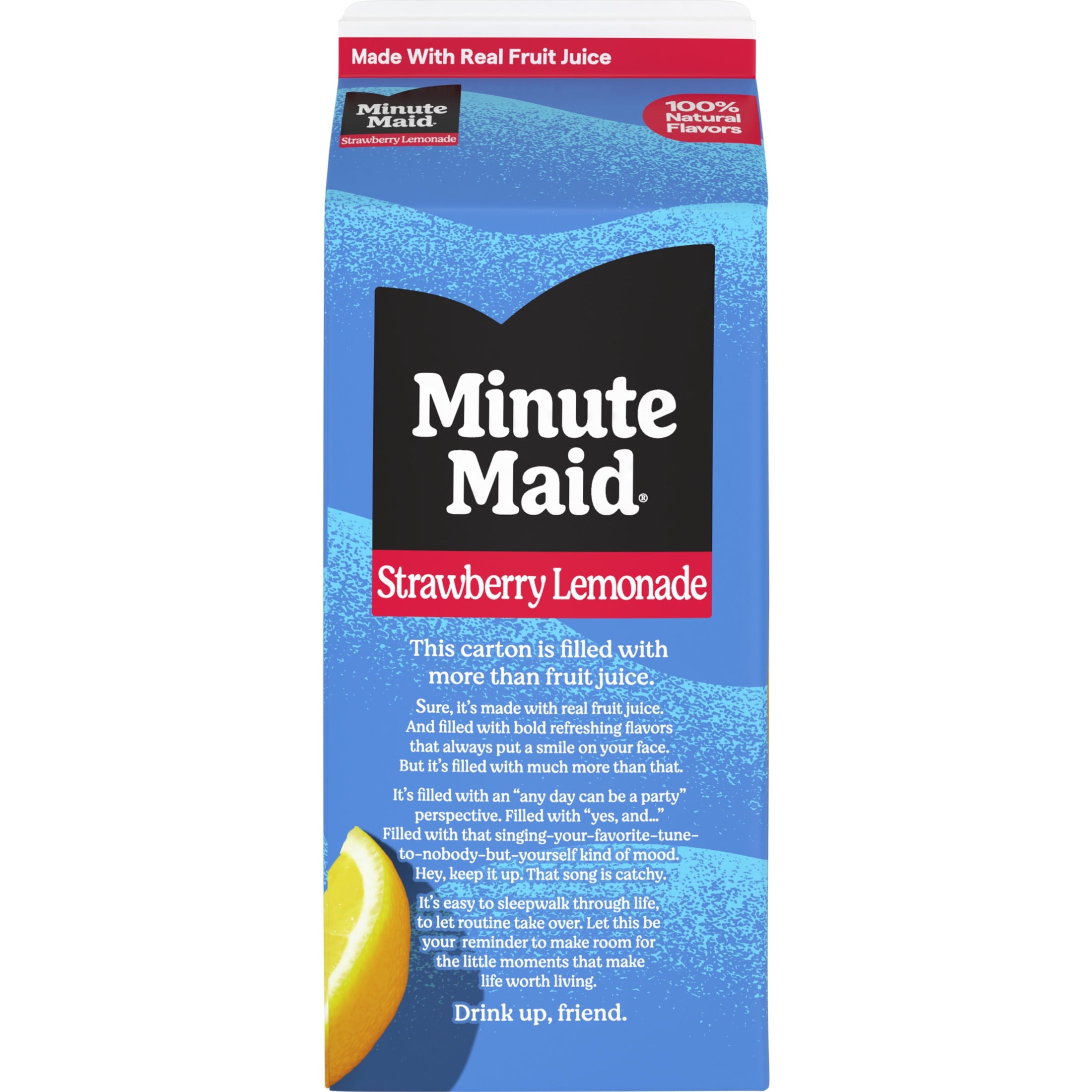 Minute Maid Strawberry Lemonade Juice Drink Carton 59 fl oz