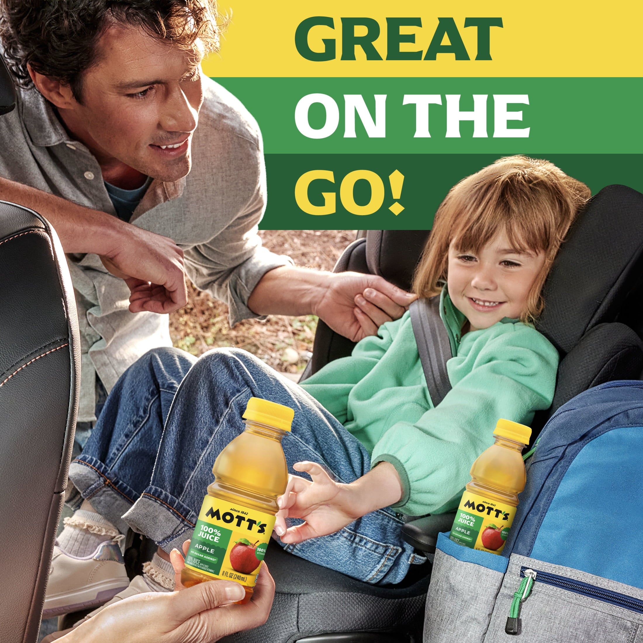 Mott's 100% Apple Juice Pulp-Free 8 fl oz 6 Count Bottles