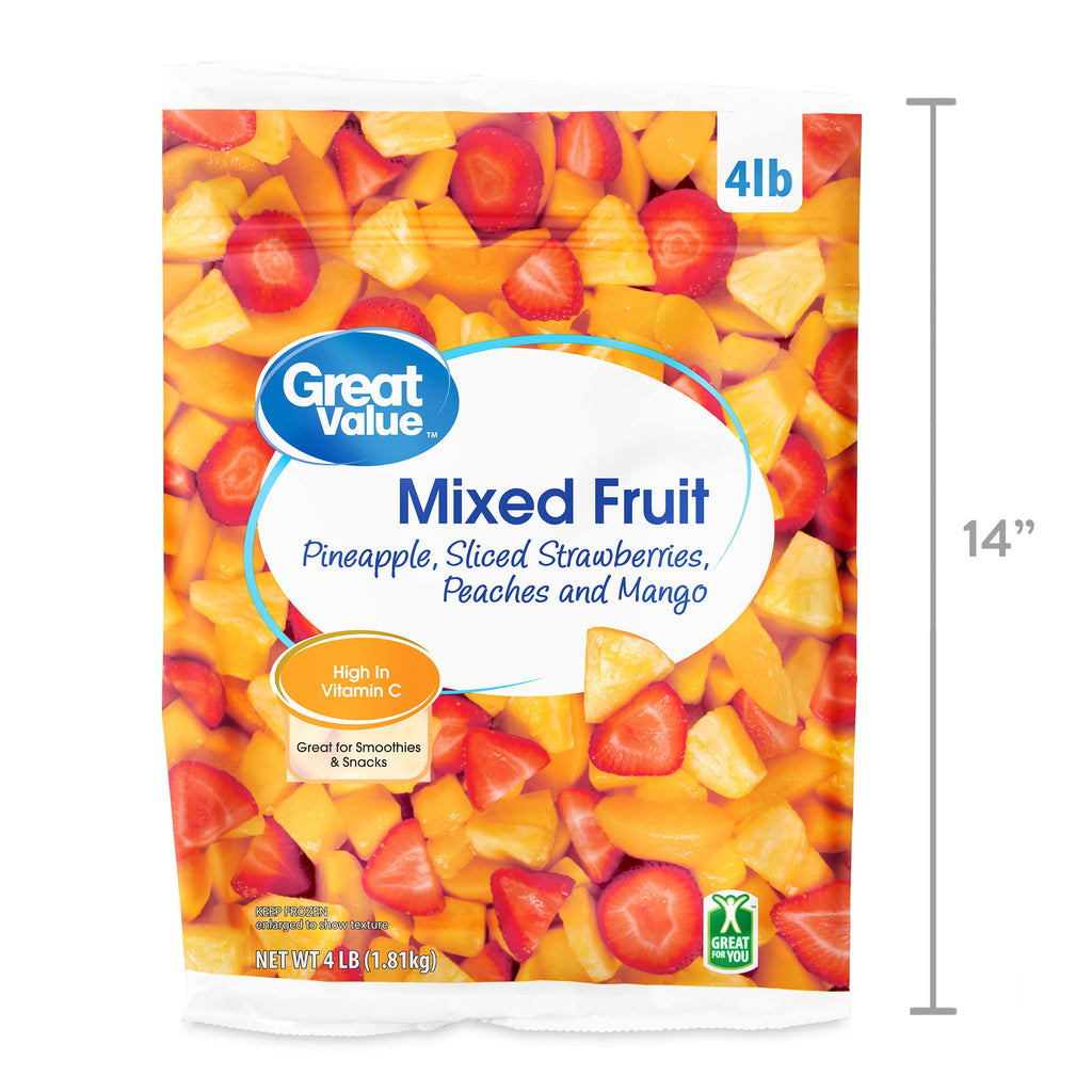 Great Value Mixed Fruit Frozen 64 Oz