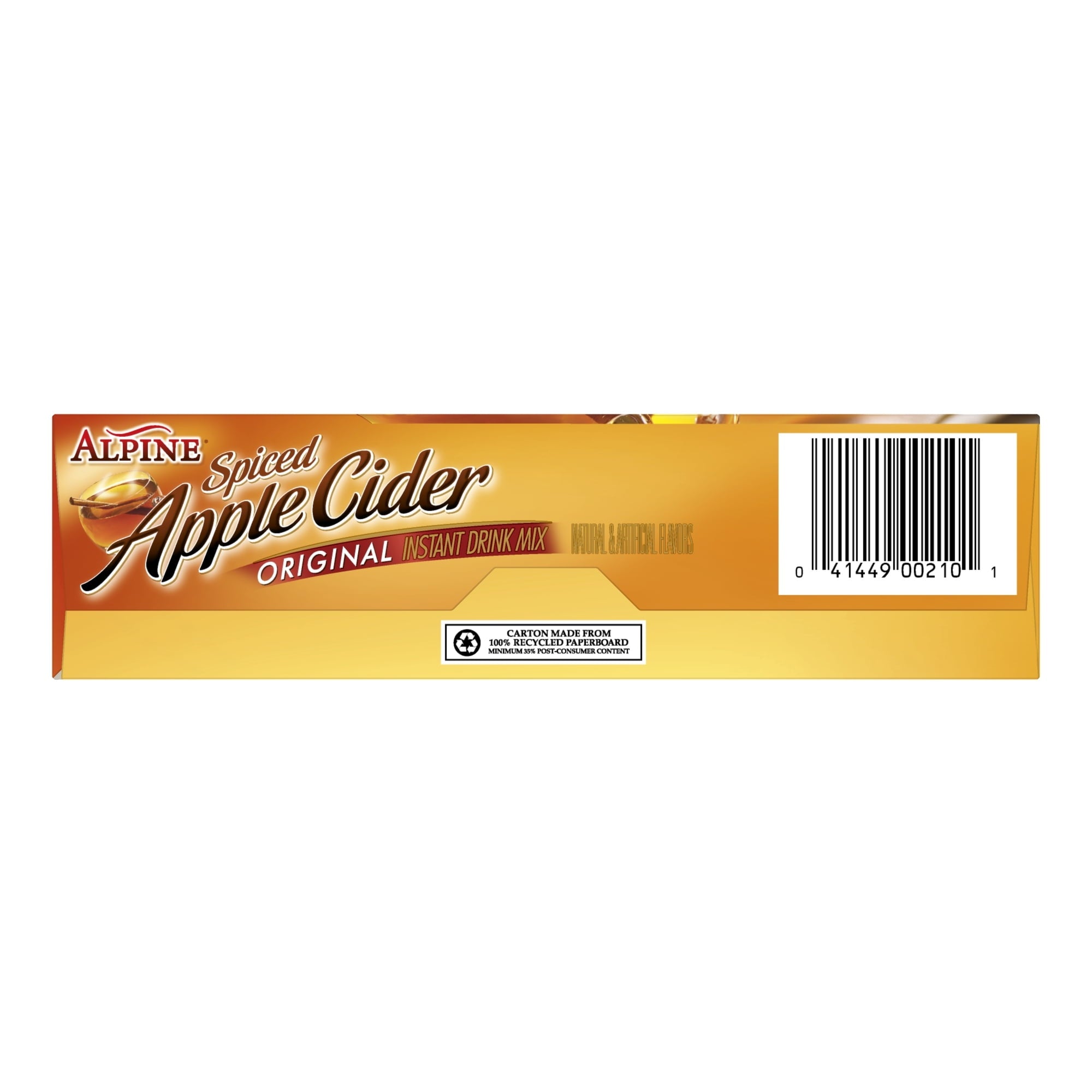 Alpine Spiced Cider Original Powdered Drink Mix Apple 10 Pouches