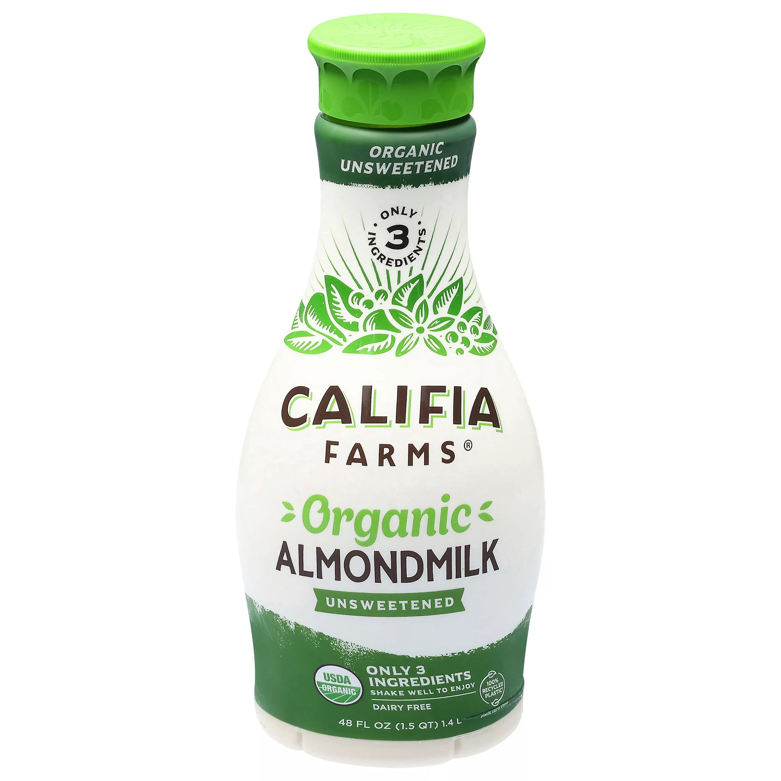 Califia Farms Almondmilk, Unsweetened, Organic 48 fl. oz.