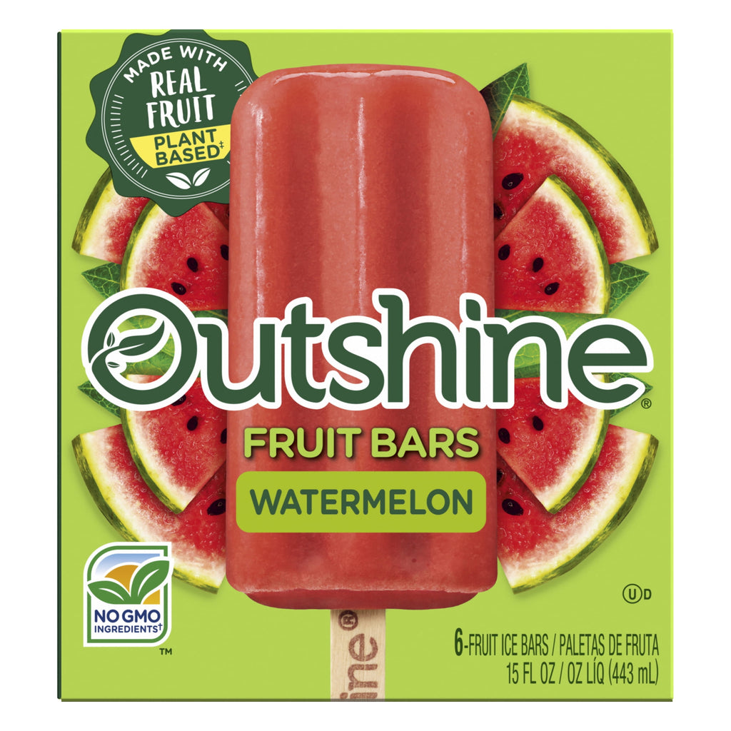 Outshine Watermelon Frozen Fruit Bars 6 Count