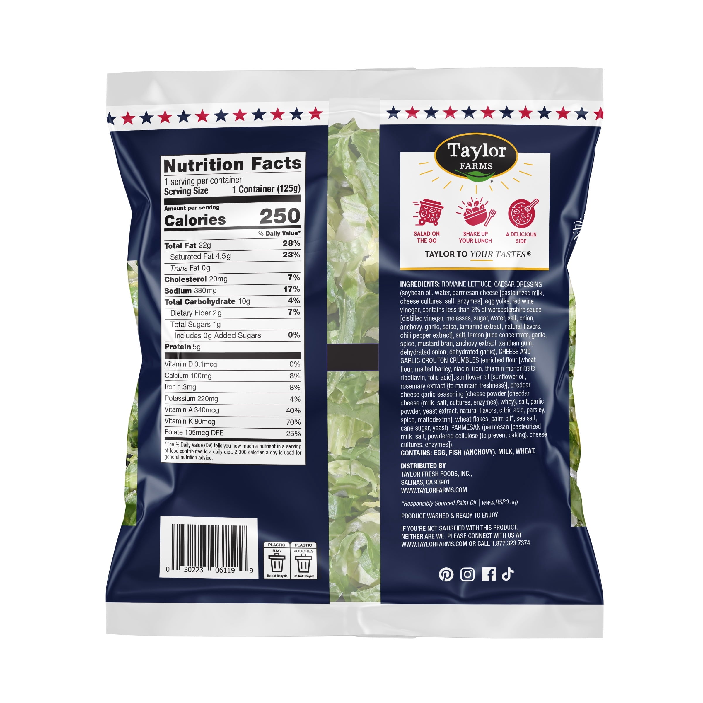 Fresh Caesar Mini Salad Kit 4.42 Oz Bag