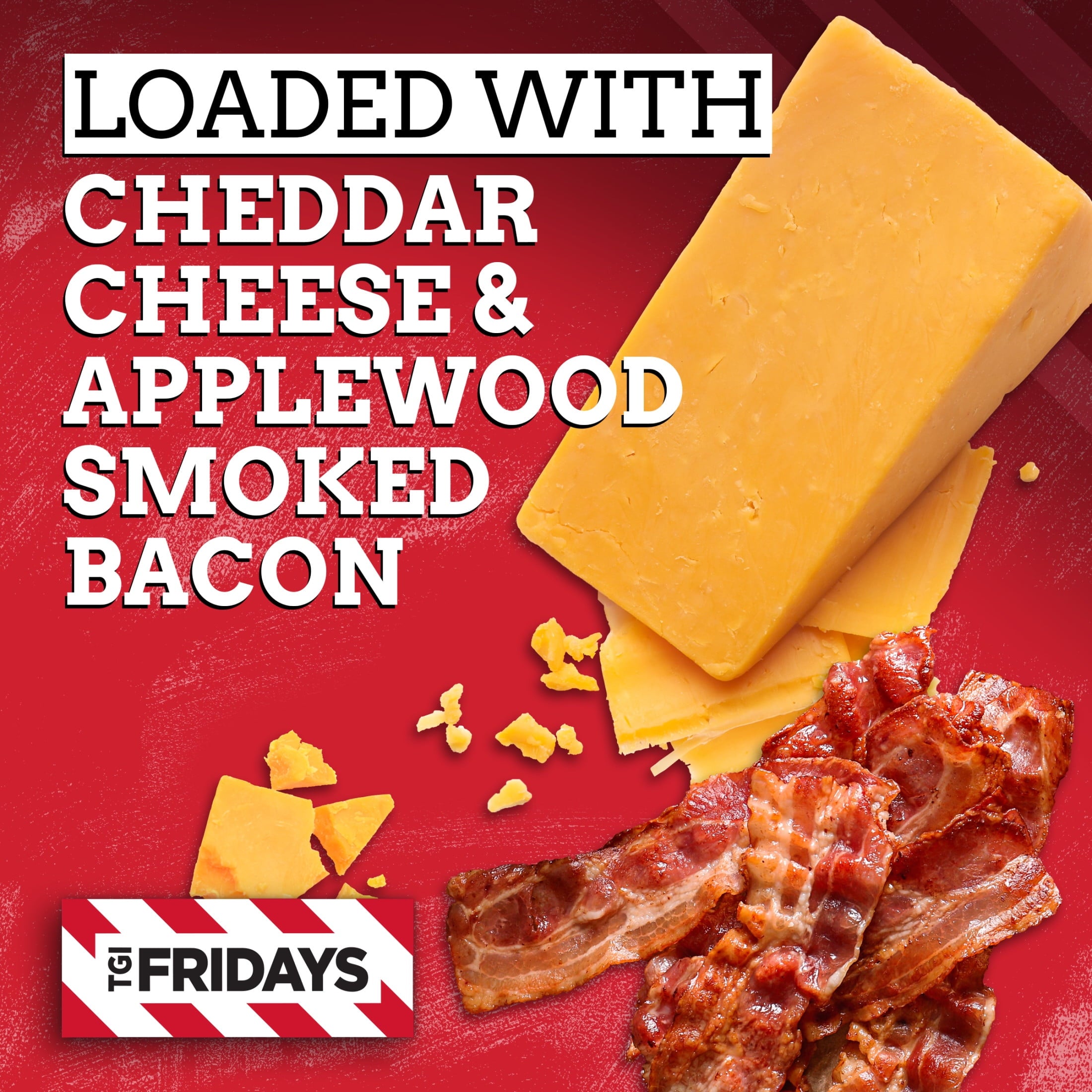 TGI Fridays Loaded Cheddar & Bacon Potato Skins 13.5 Oz Frozen