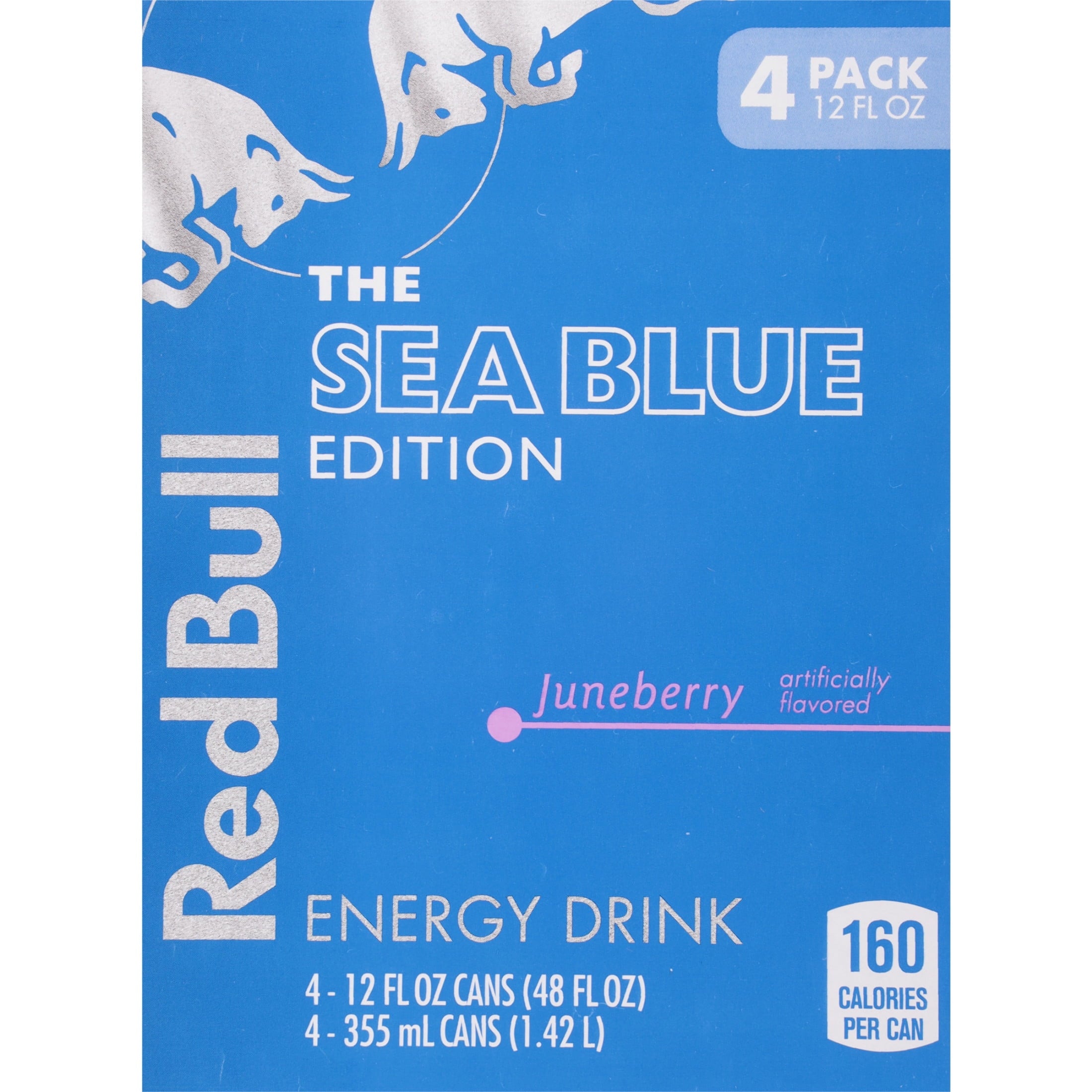 Red Bull Sea Blue Edition Juneberry Energy Drink 12 fl oz 4 Pack Cans