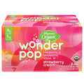 Wegmans Organic Wonder Pop Prebiotic & Probiotic Strawberry Cream Soda, 6 Pack 72 fl. oz.