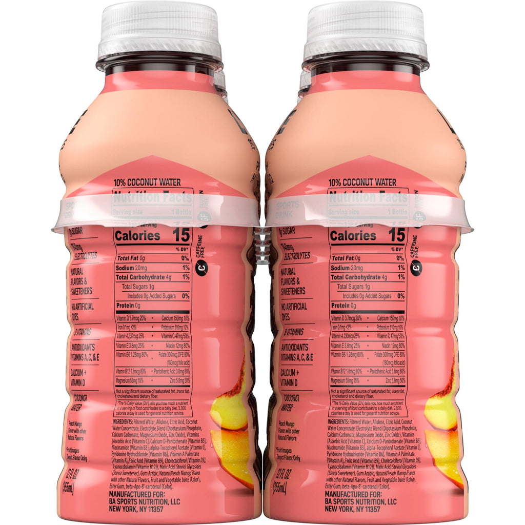 BODYARMOR Lyte Peach Mango Electrolyte Sports Drink 12 fl oz 8 Count