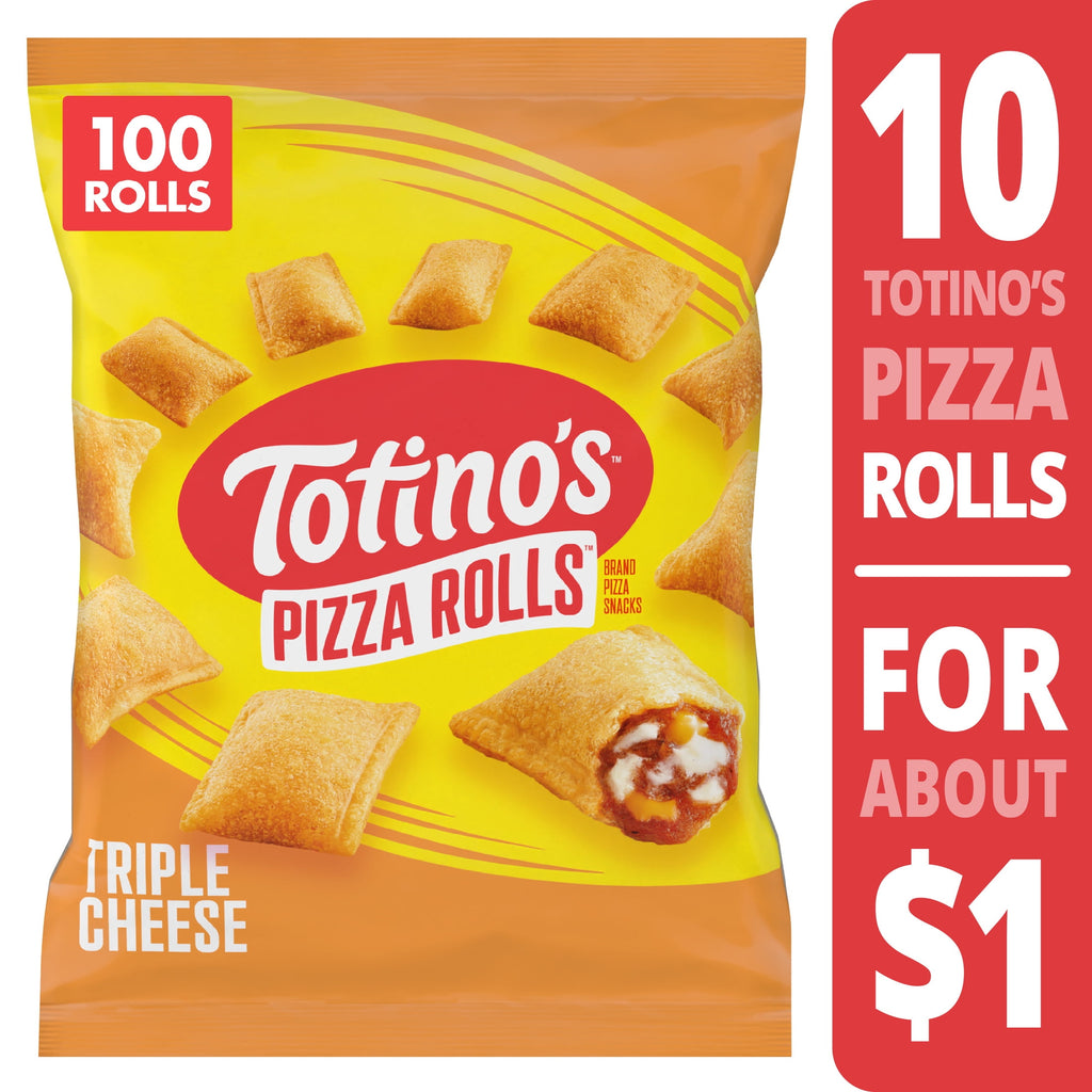Totino's Supreme Pizza Rolls Frozen Snacks 50 Count 24.8 Oz