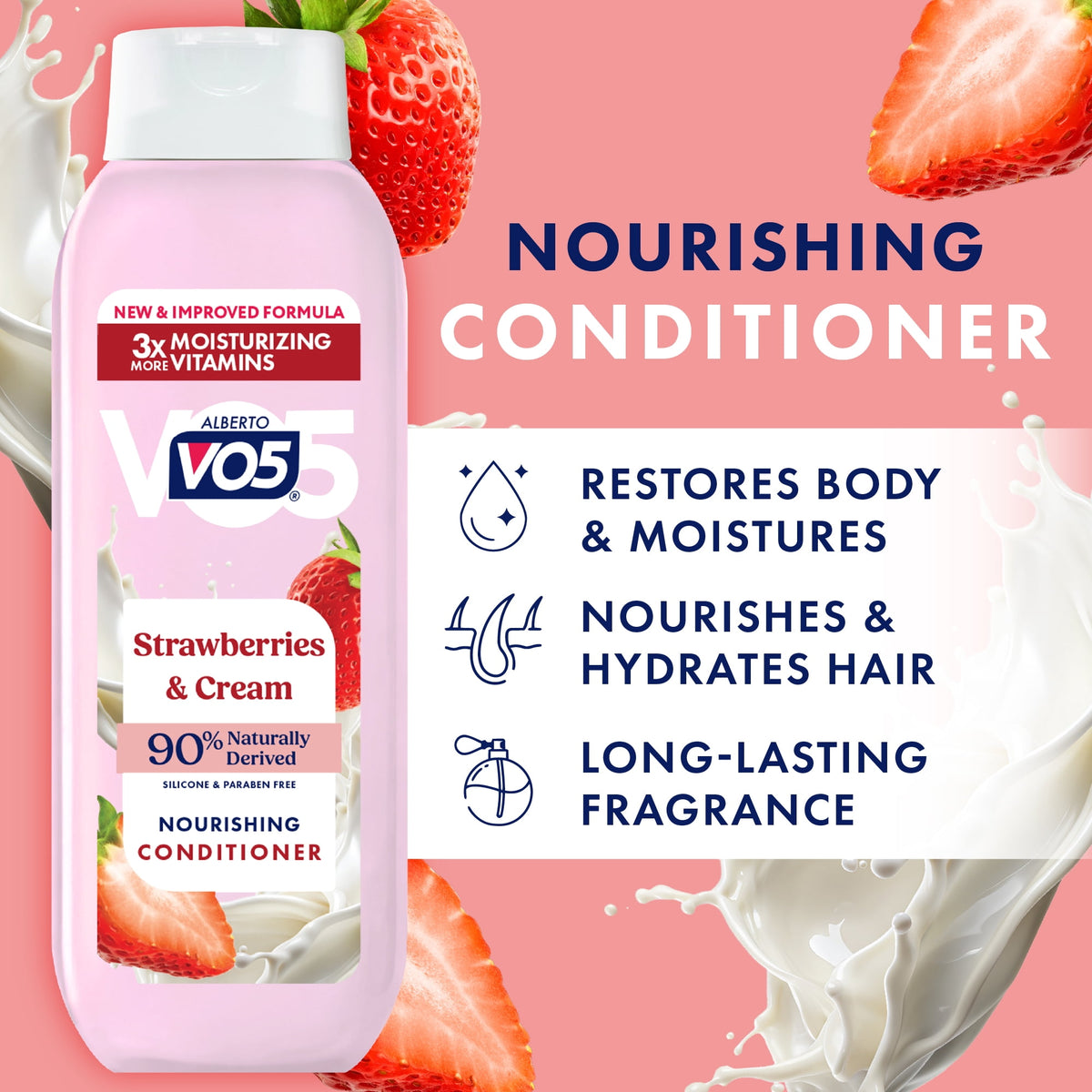 Alberto VO5 Strawberries & Cream Nourishing Conditioner 16.9 fl oz