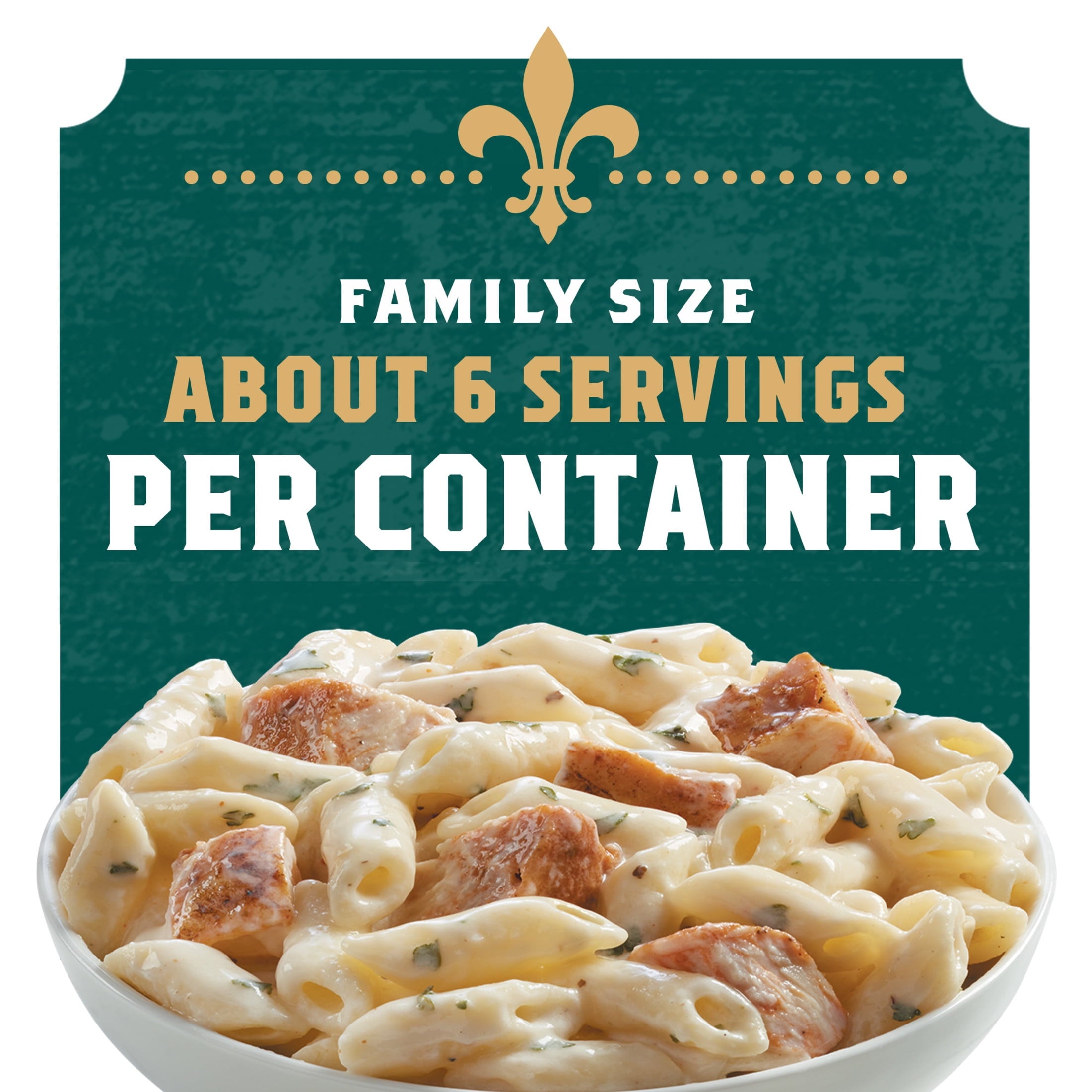 Zatarain's Family Size Frozen Blackened Chicken Alfredo 40 Oz