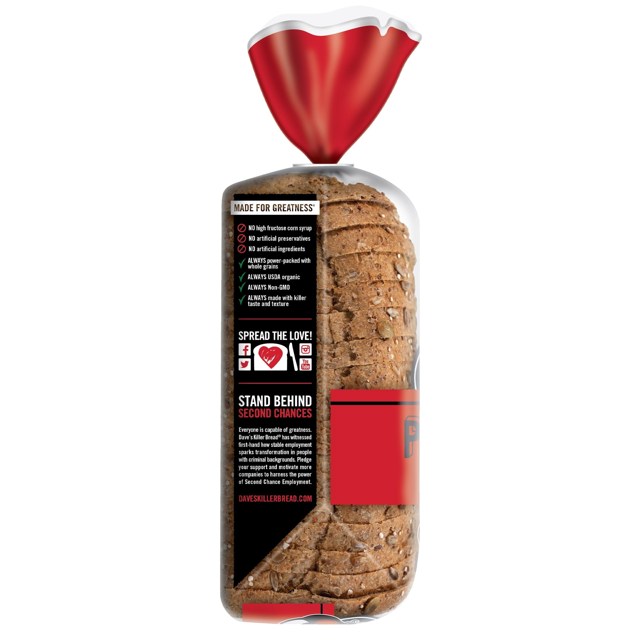 Powerseed Seeded Organic Whole Grain Bread 25 Oz 1 Count Dave's Killer Bread