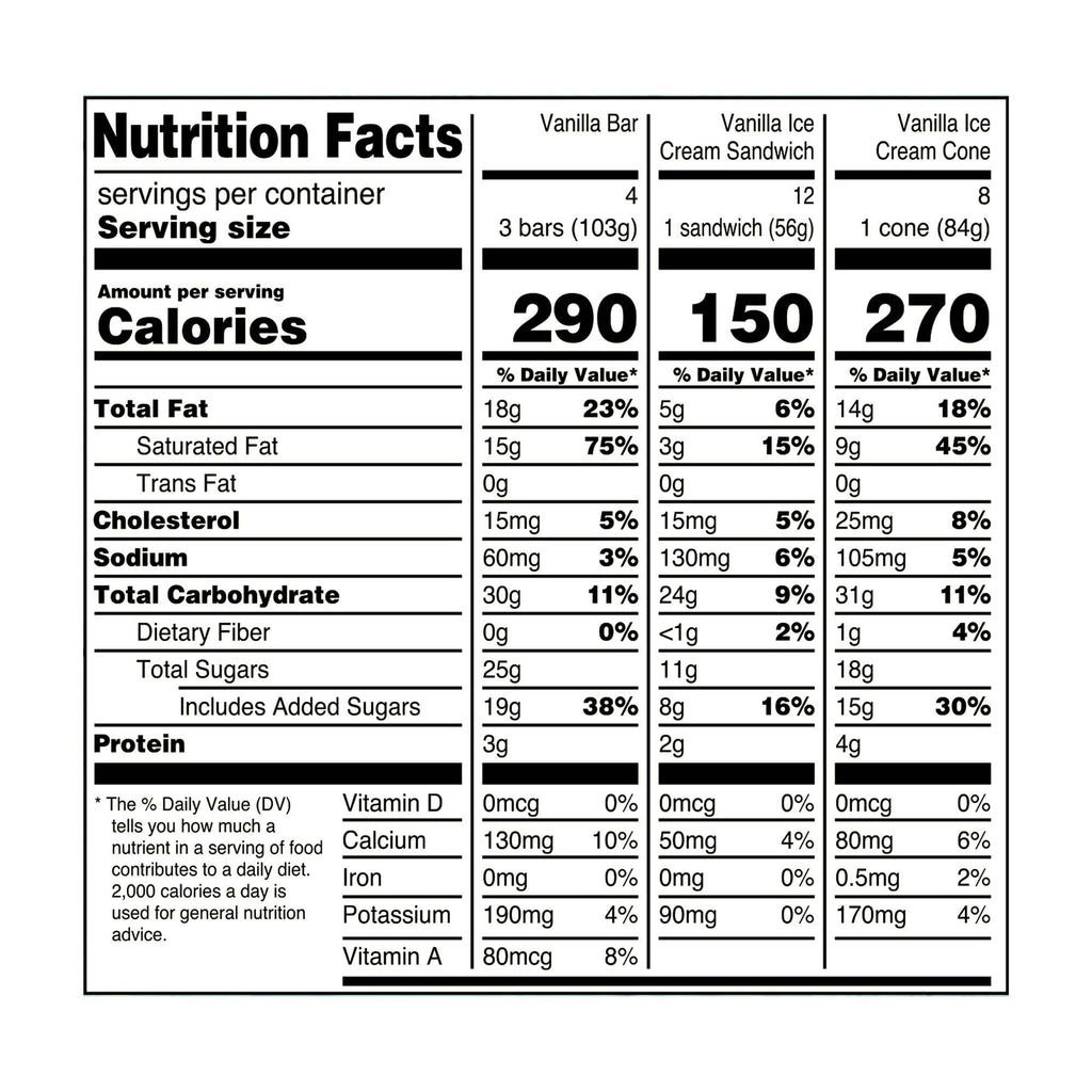 Great Value Chocolate & Vanilla Ice Cream Variety Pack 32 Count 97.4 Fl Oz