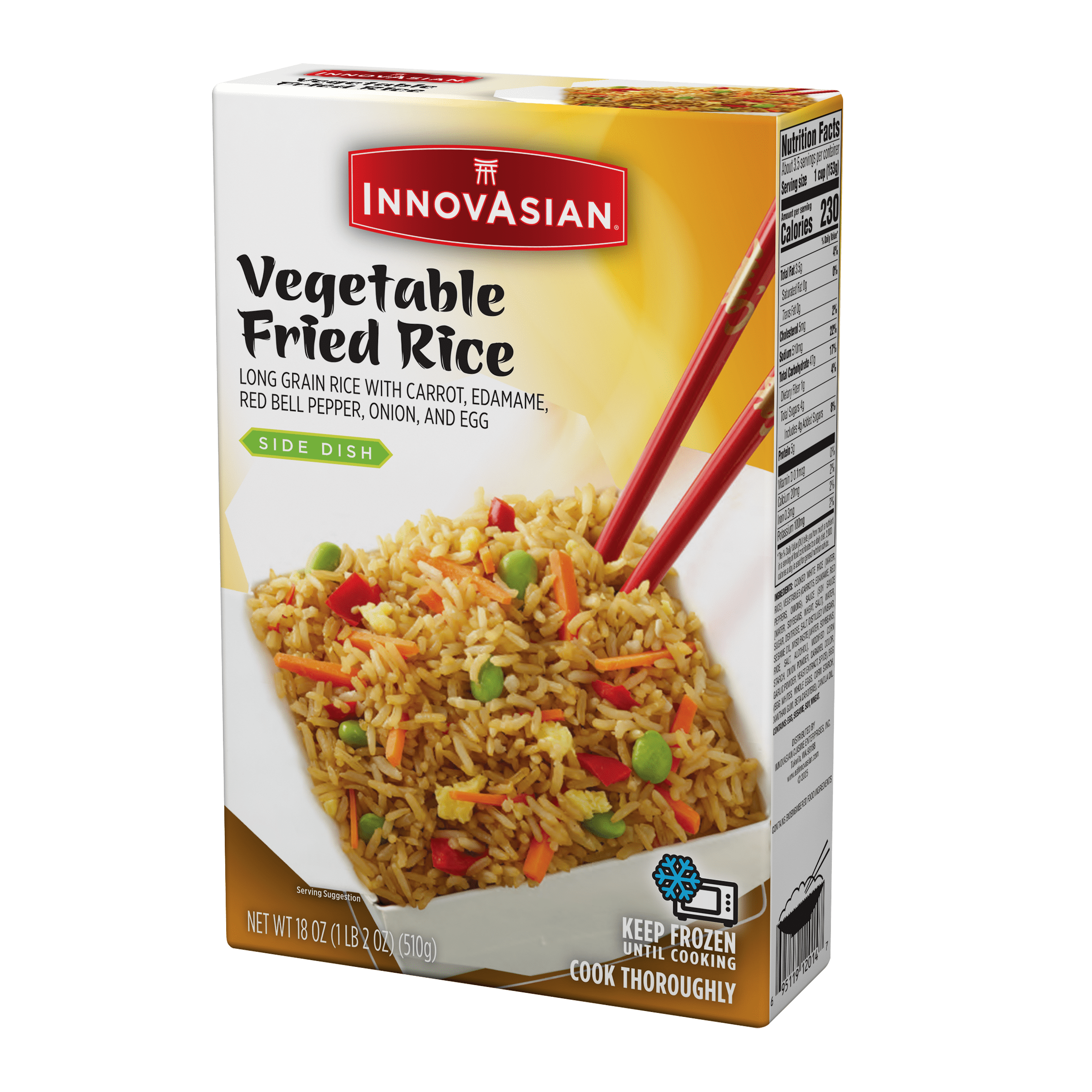 InnovAsian Cuisine Vegetable Fried Rice 18 Oz Frozen