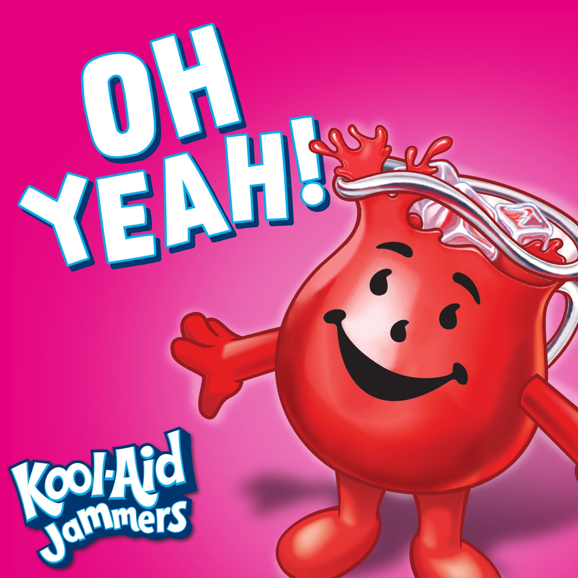 Kool-Aid Jammers Sharkleberry Fin Strawberry Orange Punch Drink Pouches 10 Count 6 fl oz