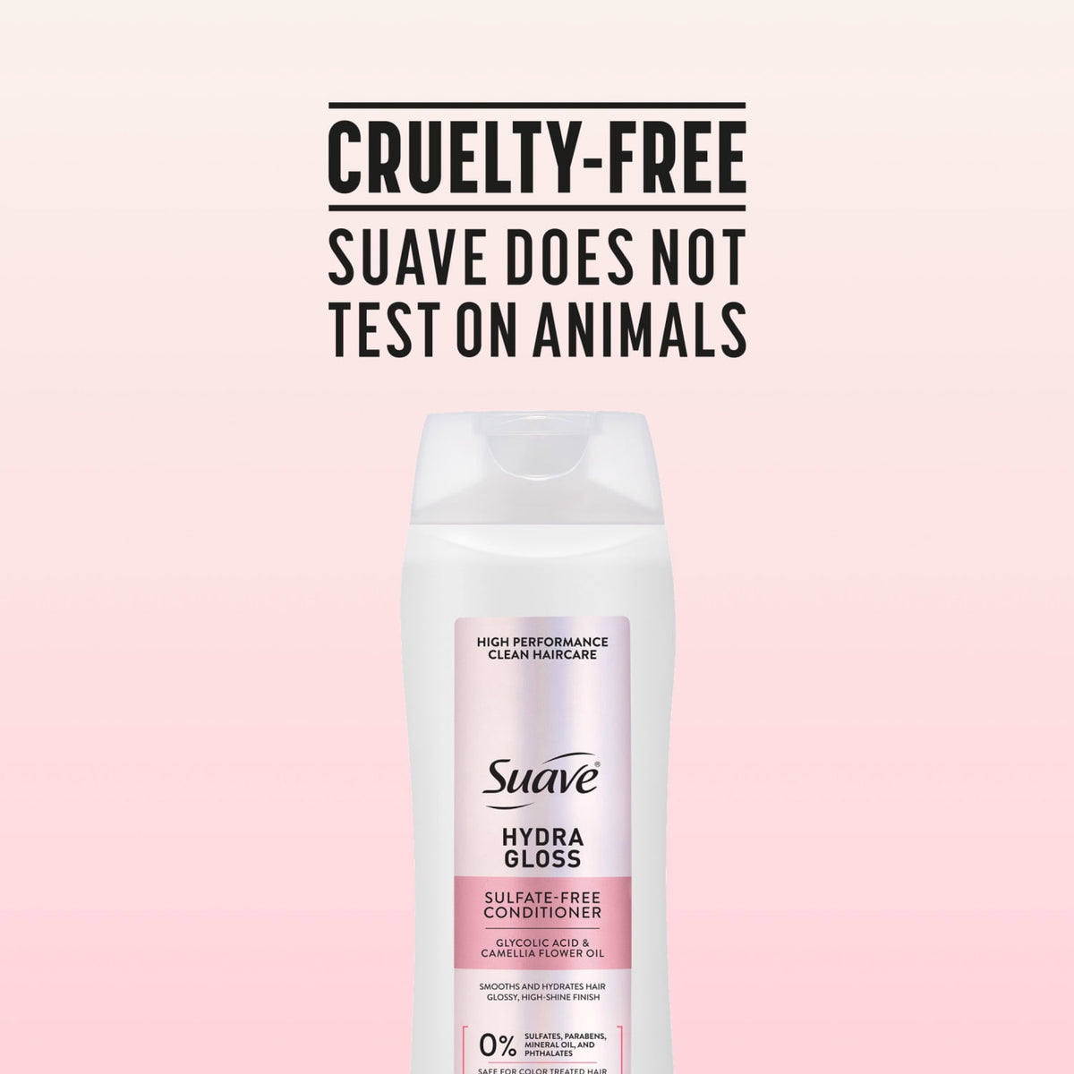 Suave Hydra Gloss Sulfate Free Conditioner with Glycolic Acid & Camellia Oil 18 fl oz