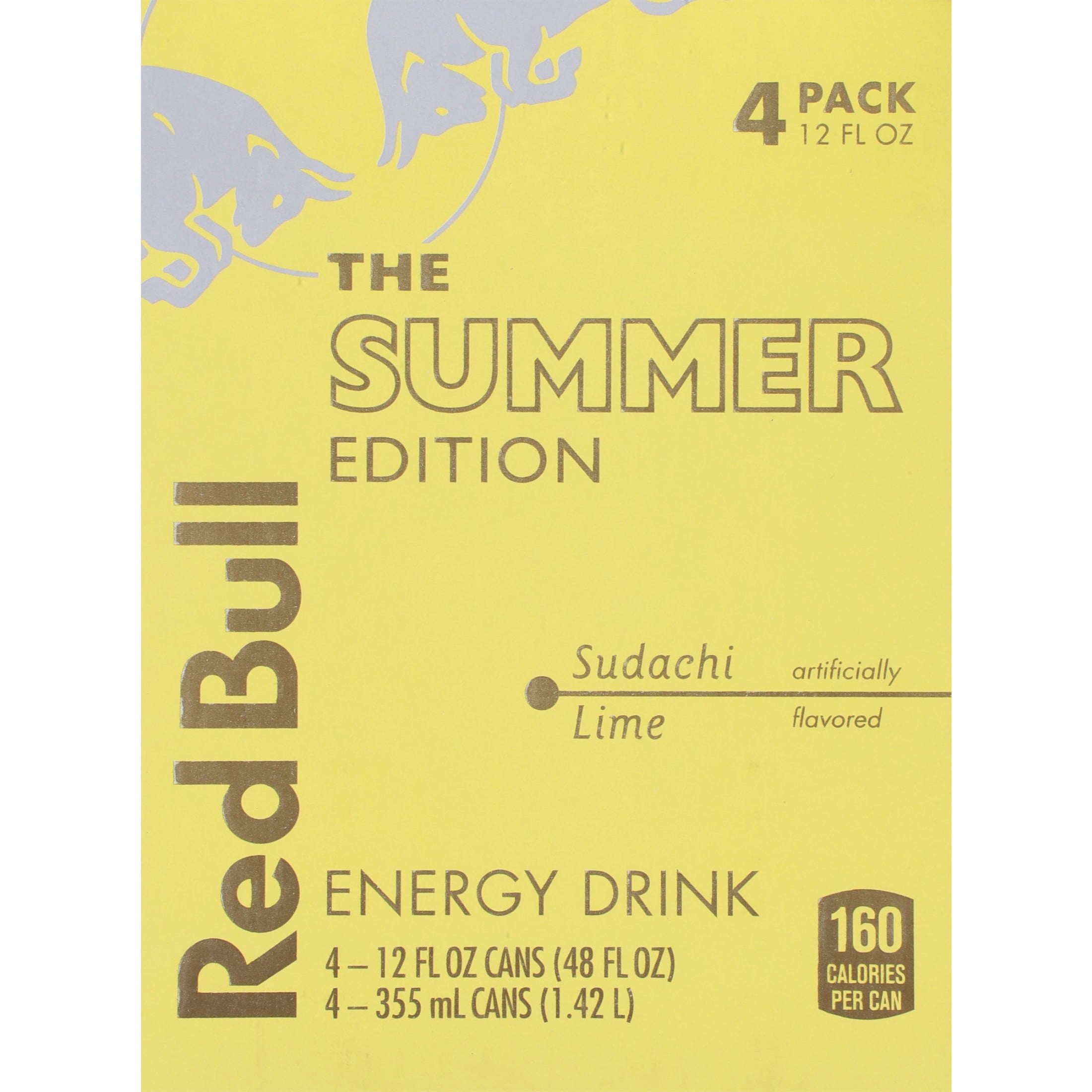Red Bull Summer Edition Sudachi Lime Energy Drink 12 fl oz 4 Pack Cans