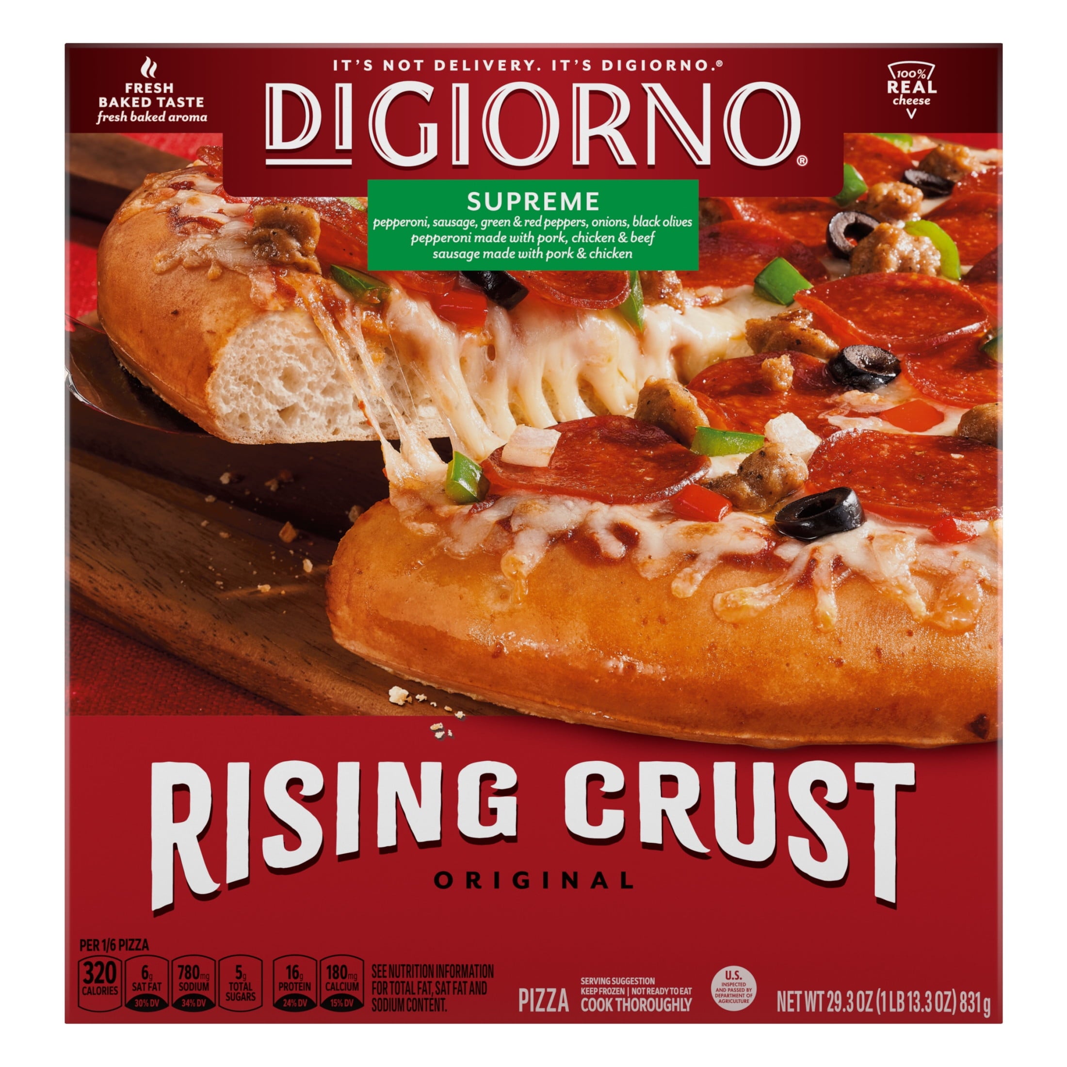 DiGiorno Supreme Rising Crust Frozen Pizza 29.3 Oz