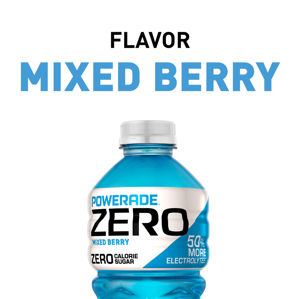 Powerade Zero Sugar Mixed Berry Electrolyte Sports Drink 28 fl oz Bottle