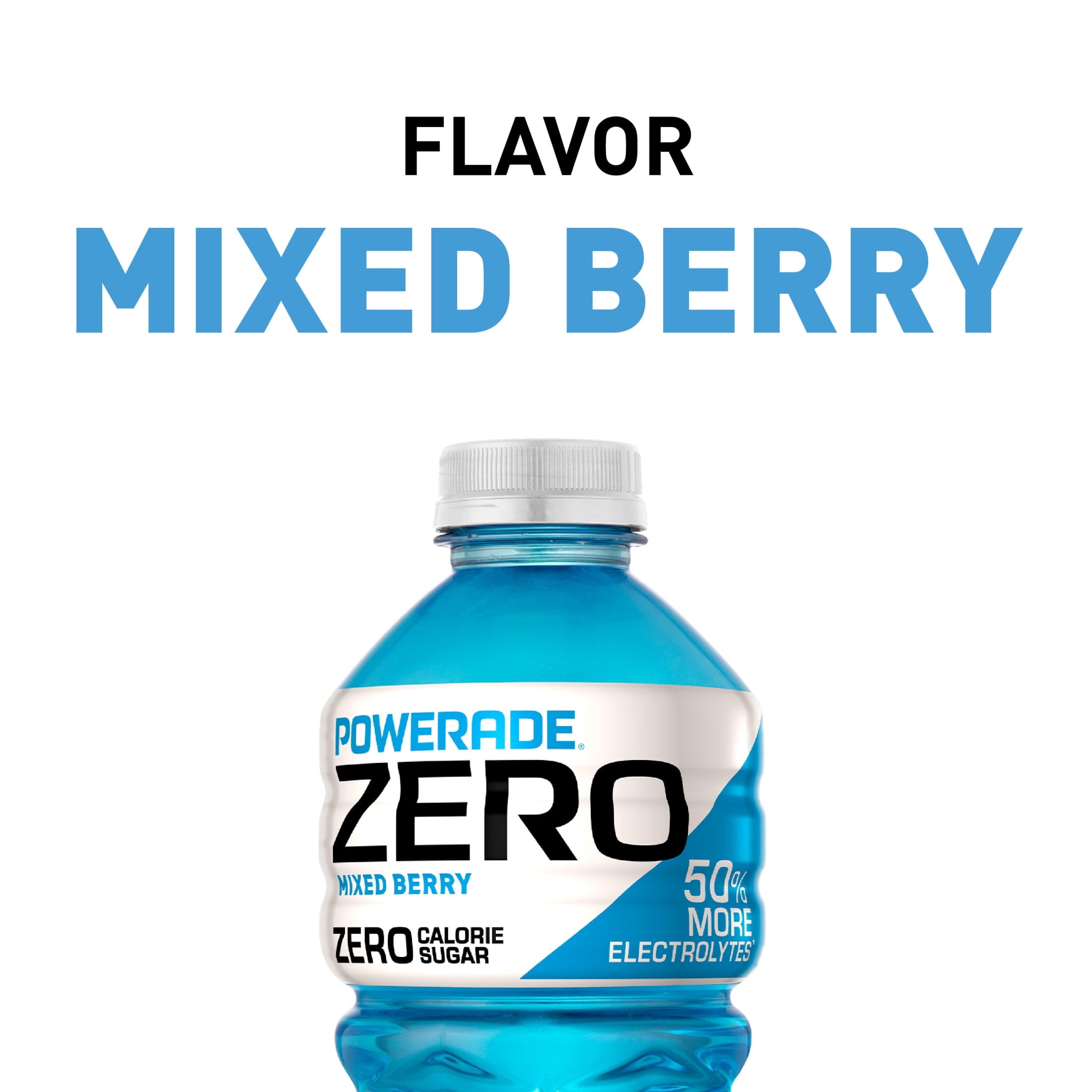 Powerade Zero Sugar Mixed Berry Electrolyte Sports Drink 28 fl oz Bottle