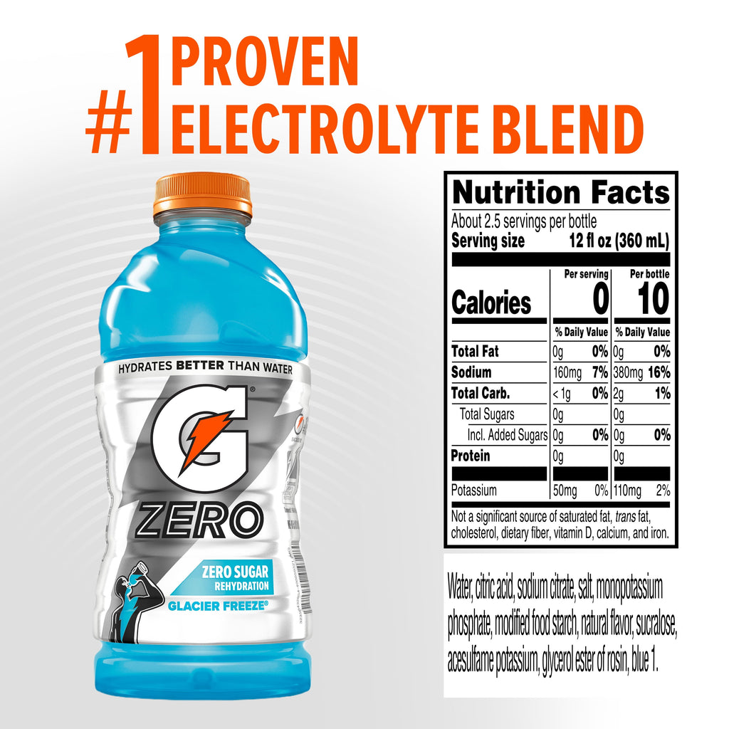 Gatorade Zero Sugar Thirst Quencher Sports Drink 28 fl oz Bottle