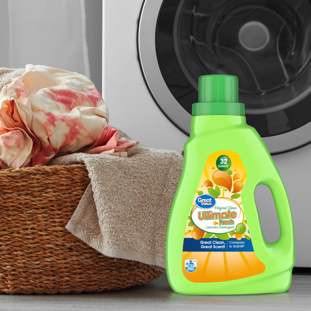 Great Value Ultimate Fresh Liquid Laundry Detergent Original Clean 46 fl oz 32 Loads
