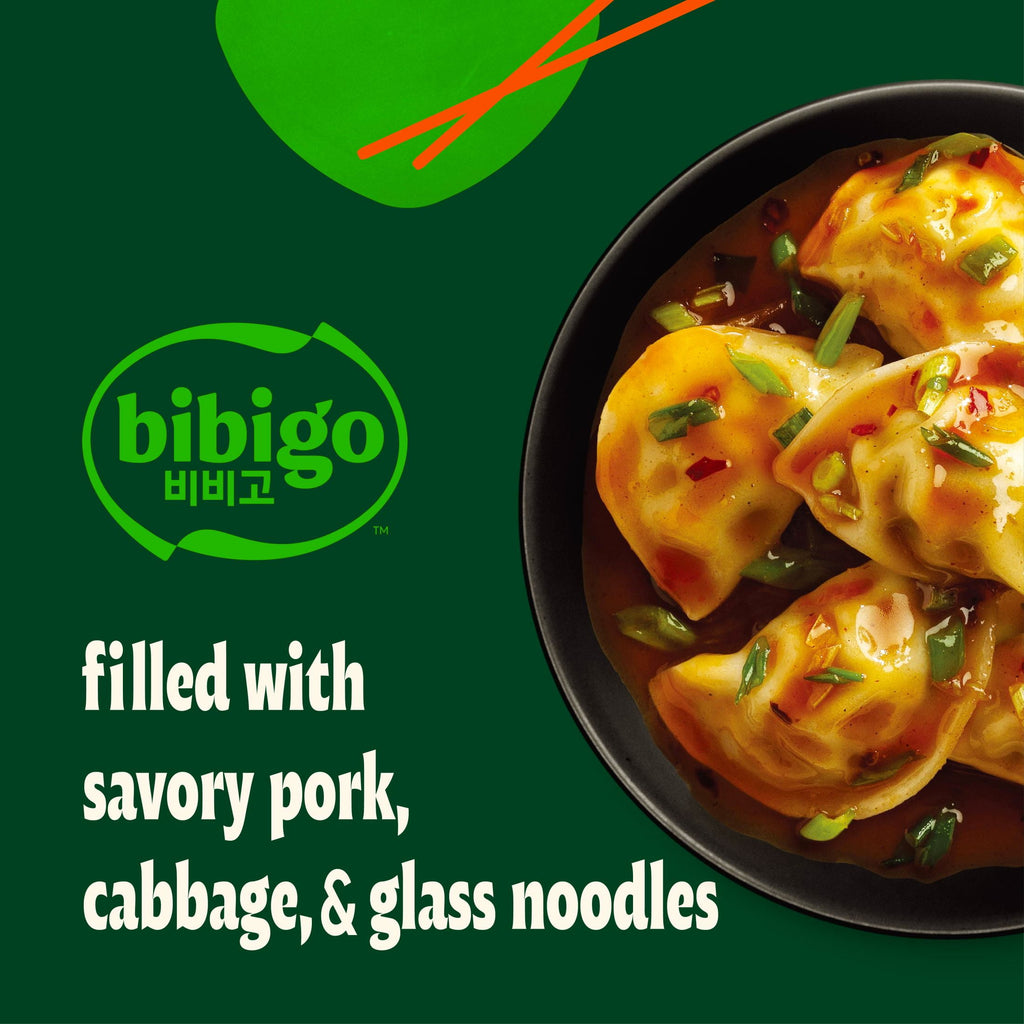 Bibigo Vegetable & Pork Spicy Sauced Dumplings Frozen 9.01 Oz