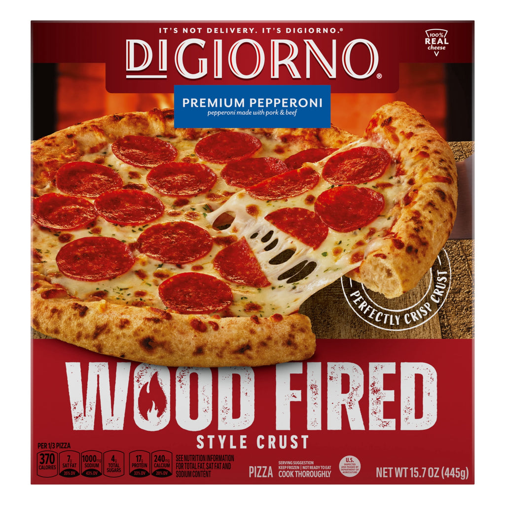 DiGiorno Wood Fired Style Crust Premium Pepperoni Frozen Pizza 15.7 Oz