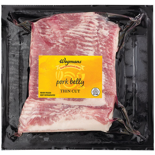 Wegmans Thin Cut Pork Belly 0.75 lb