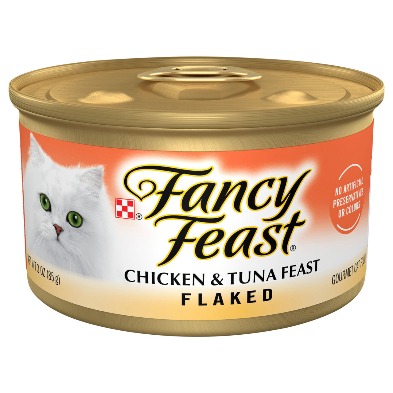 Fancy Feast Gourmet Flaked Chicken & Tuna Feast Cat Food 3 oz