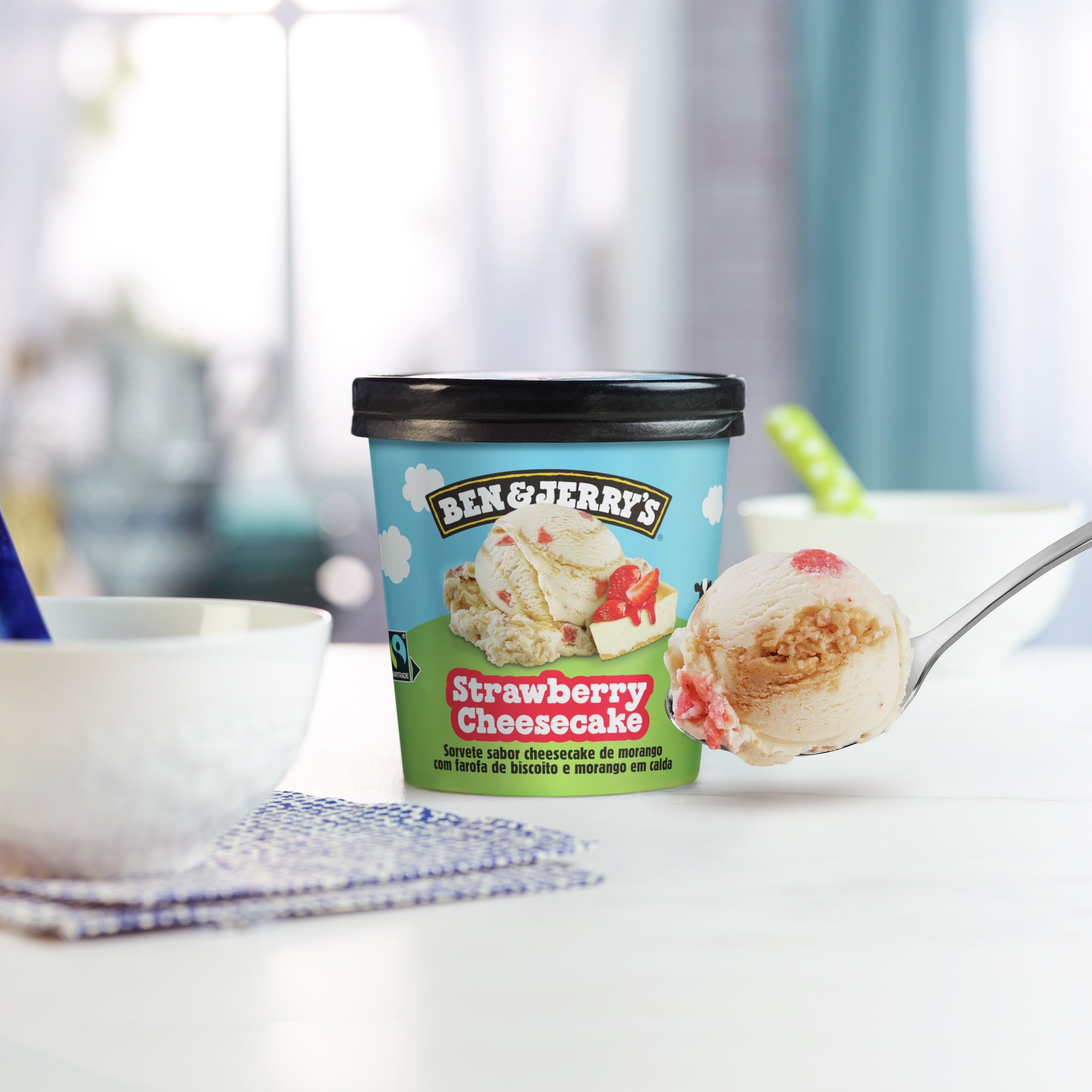 Ben & Jerry's Strawberry Cheesecake Ice Cream 16 Fl Oz