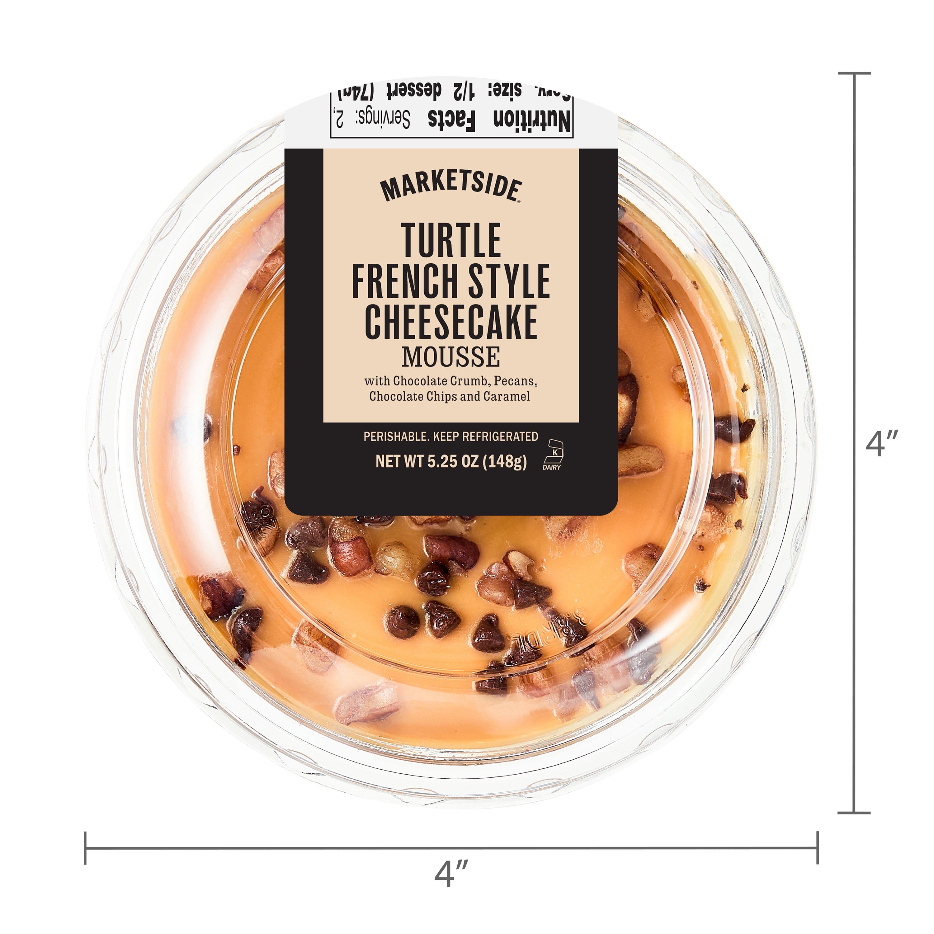 Turtle French Style Cheesecake Mousse 5.25 Oz Marketside