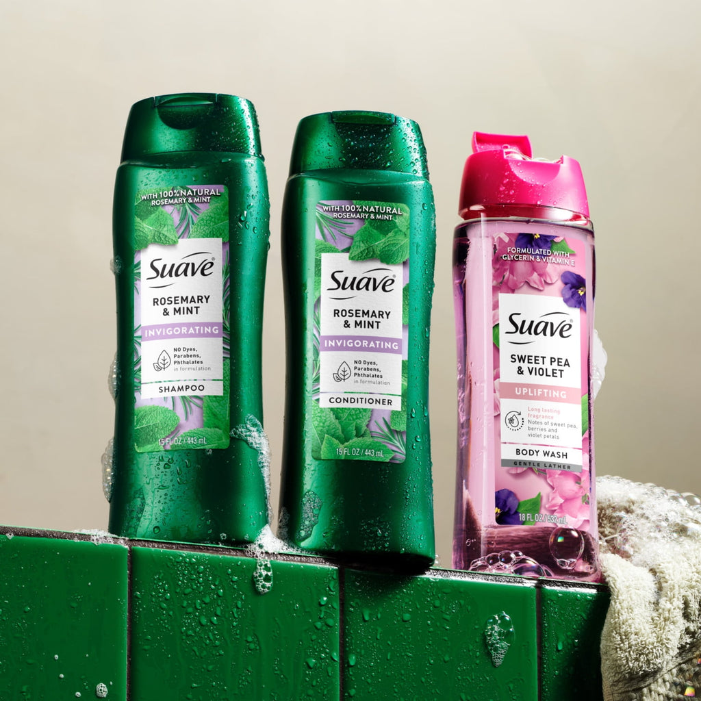 Suave Rosemary & Mint Invigorating Shampoo & Conditioner Set 30 fl oz