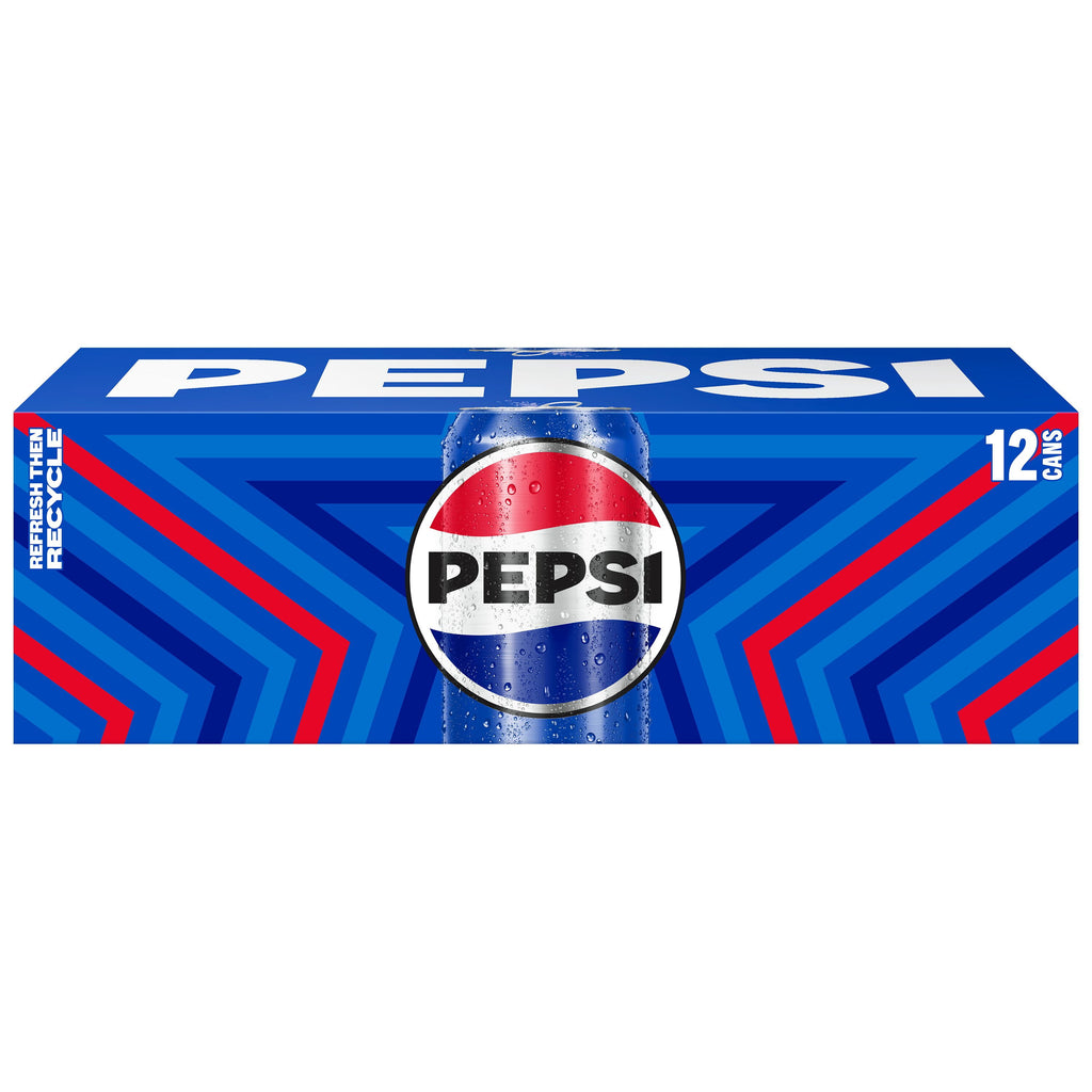 Pepsi Cola Soda Pop Cans 12 Fl Oz 12 Pack