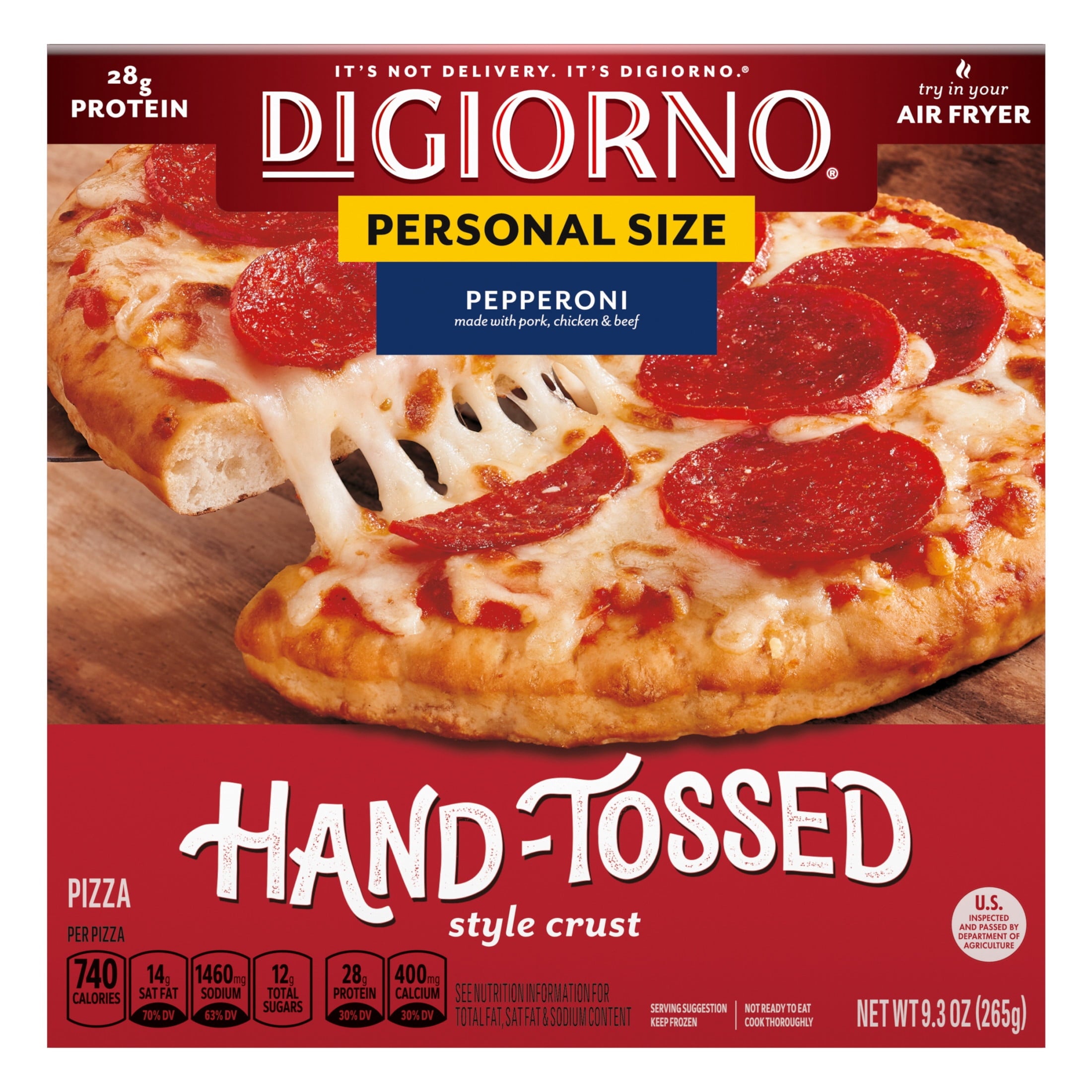 DiGiorno Frozen Mini Pepperoni Personal Pizza 9.3 Oz