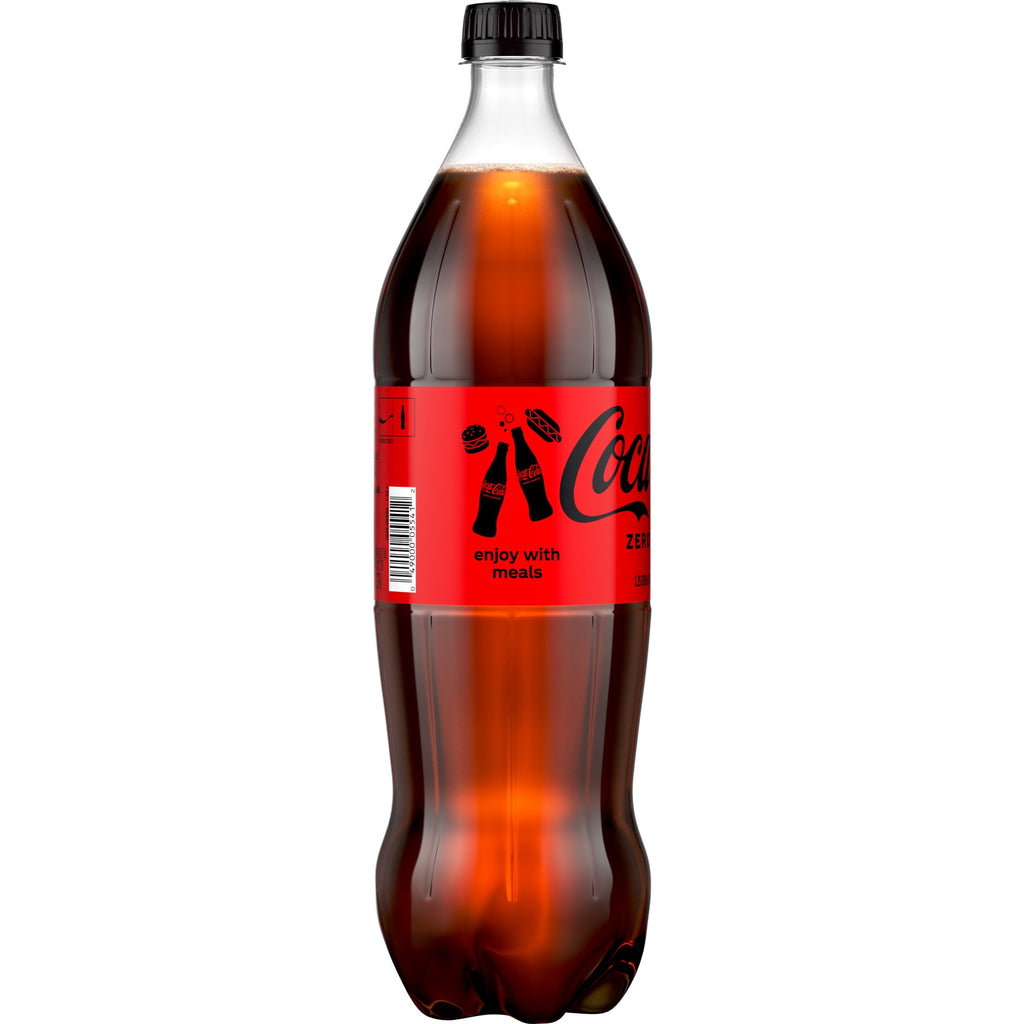 Zero Sugar Soda Pop Bottle 1.25 Liters Coca-Cola