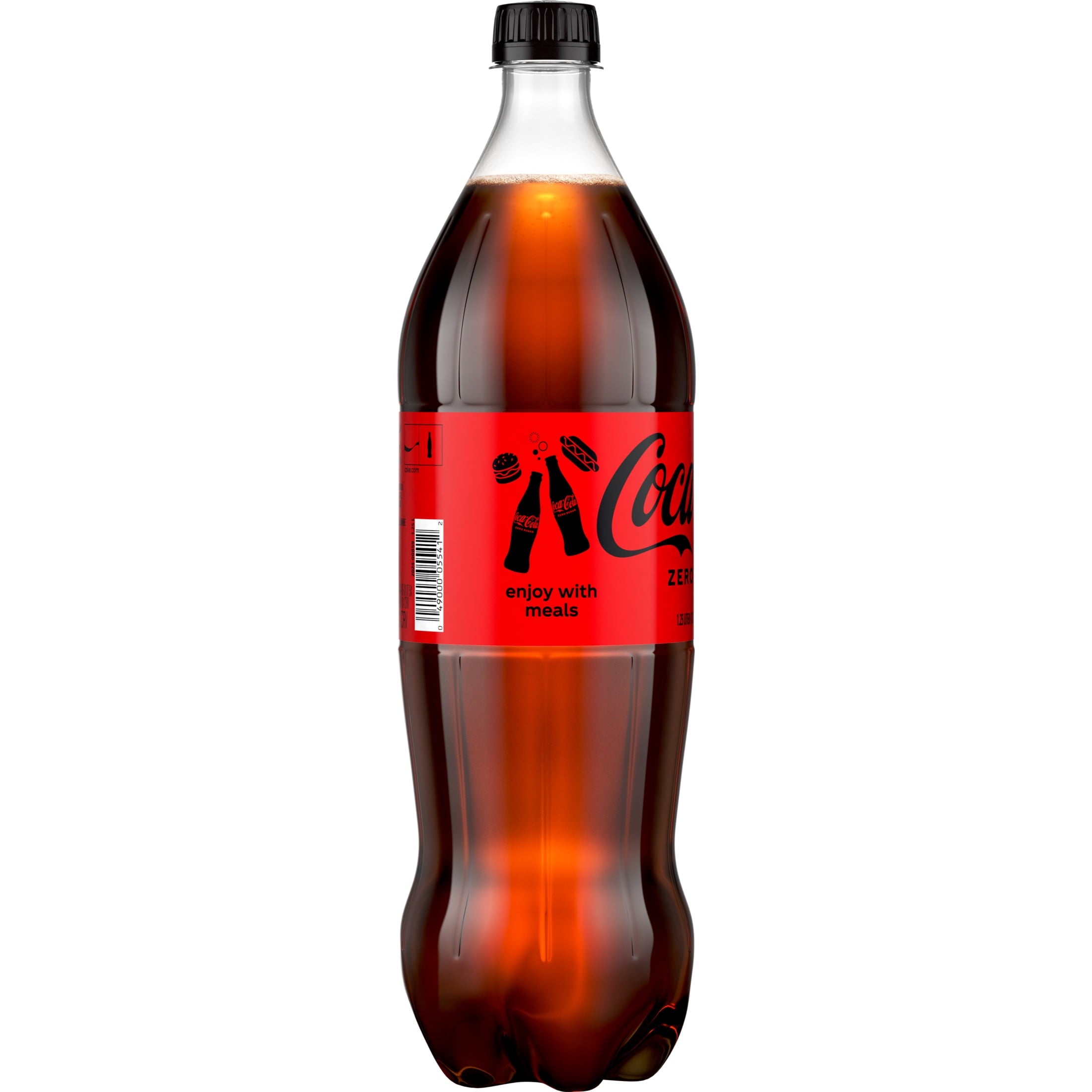Zero Sugar Soda Pop Bottle 1.25 Liters Coca-Cola