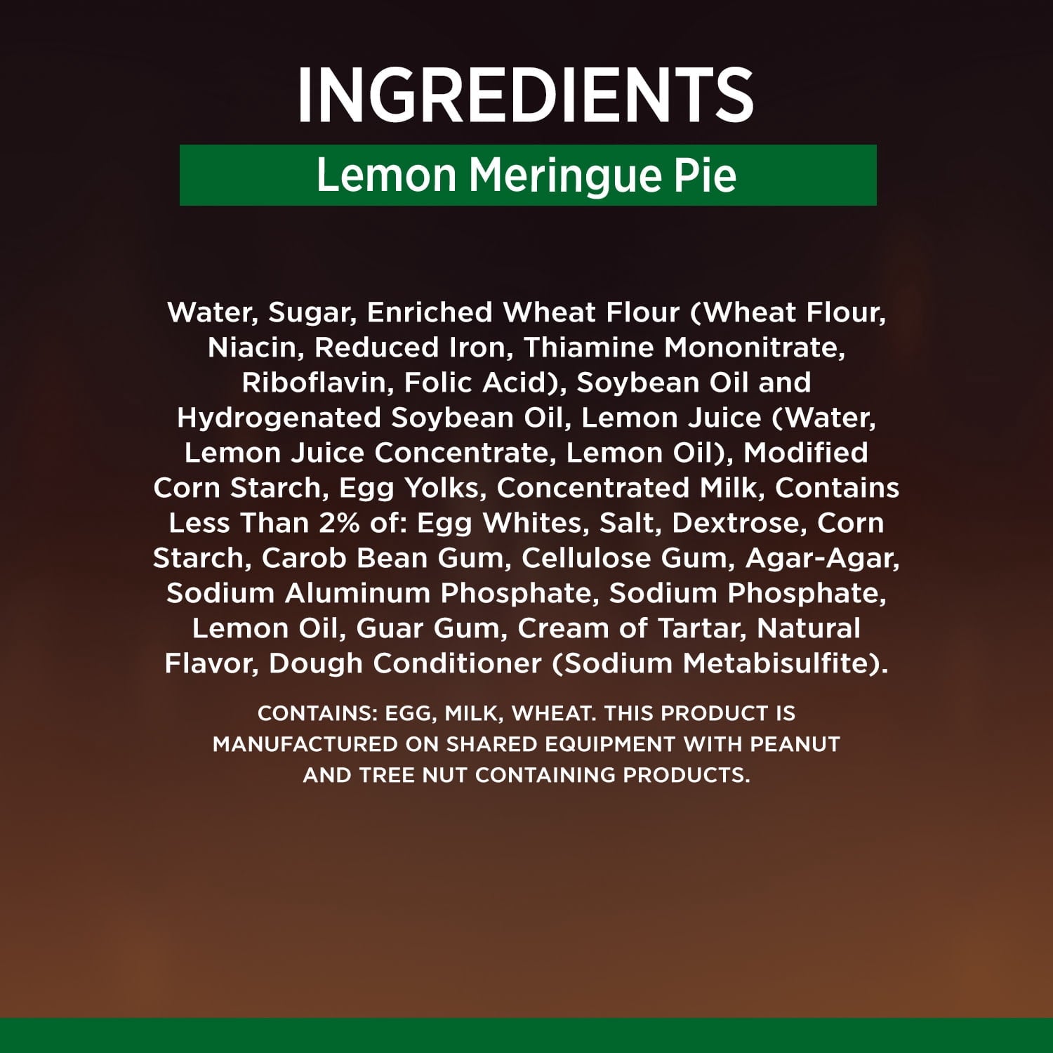 Lemon Meringue Pie 31.5 Oz Marie Callender's
