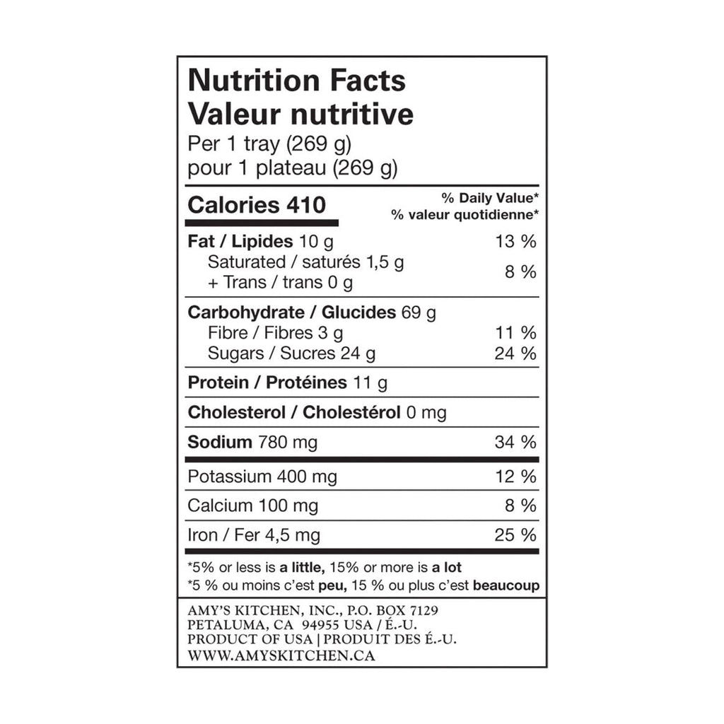 Amy's Kitchen Pad Thai Frozen Meal 9.5 Oz