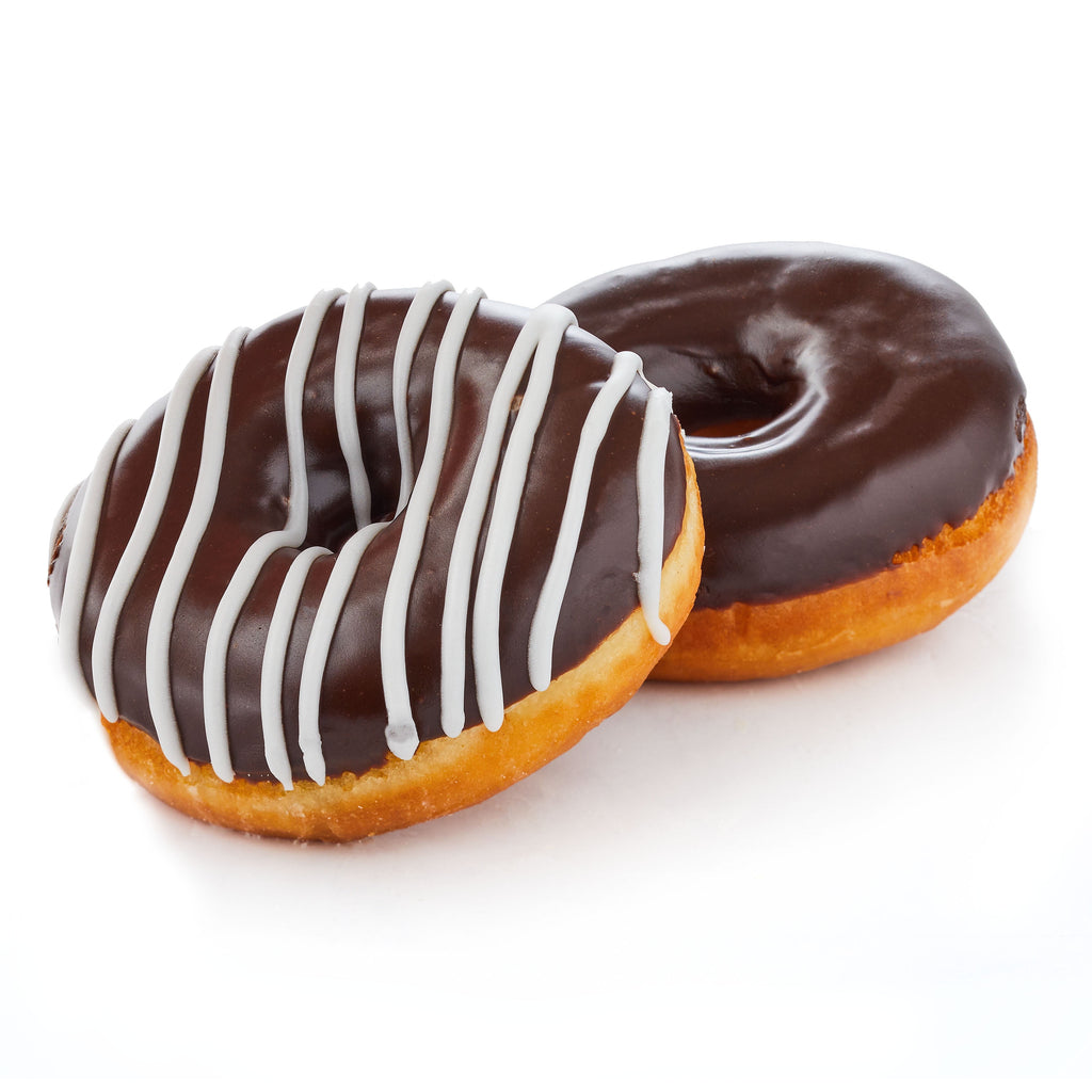 Bavarian Creme and Chocolate Filled Donuts 6 Oz 2 Count Freshness Guaranteed