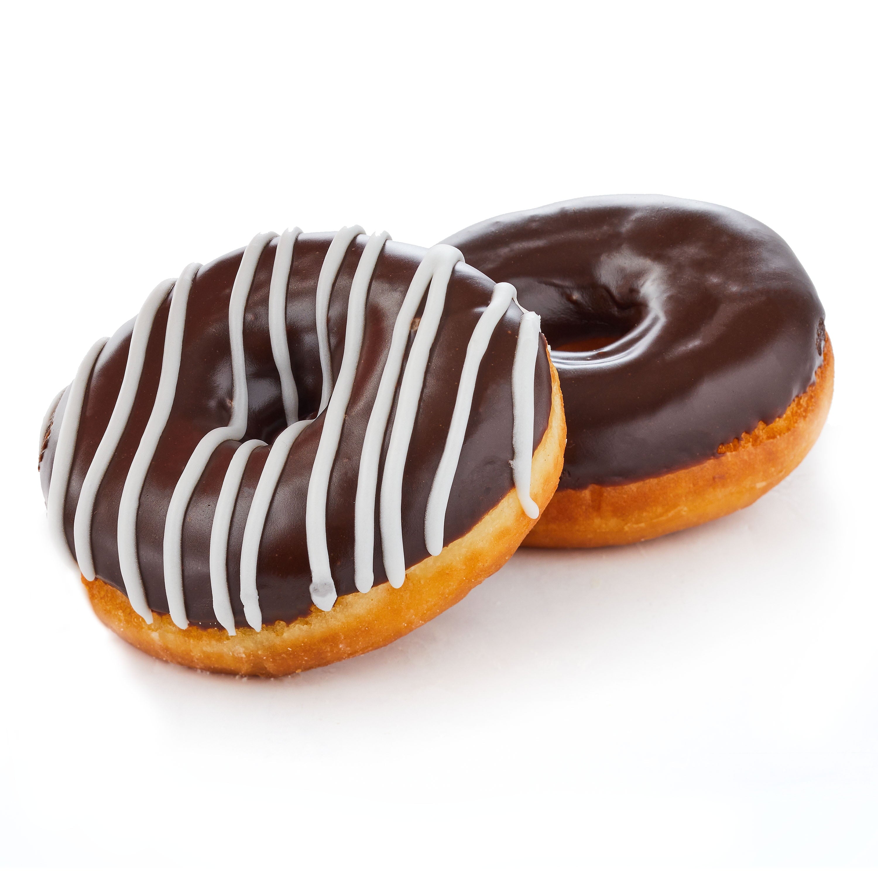 Bavarian Creme and Chocolate Filled Donuts 6 Oz 2 Count Freshness Guaranteed