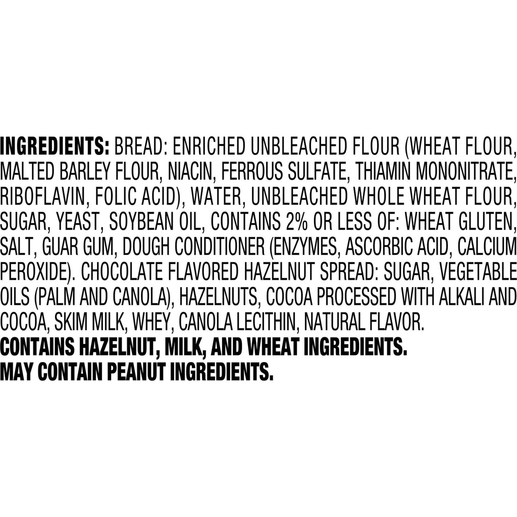 Smucker's Uncrustables Chocolate Flavored Hazelnut Spread Sandwiches Frozen 4 Count 7.2 Oz