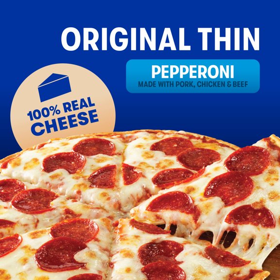 Jack's Original Thin Crust Pepperoni Pizza Frozen 14.3 Oz