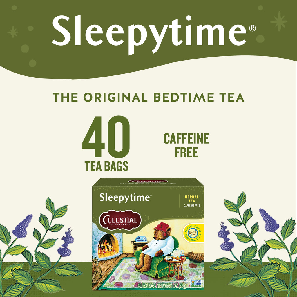 Celestial Seasonings Sleepytime Caffeine-Free Herbal Tea Bags 2.1 oz 40 Count