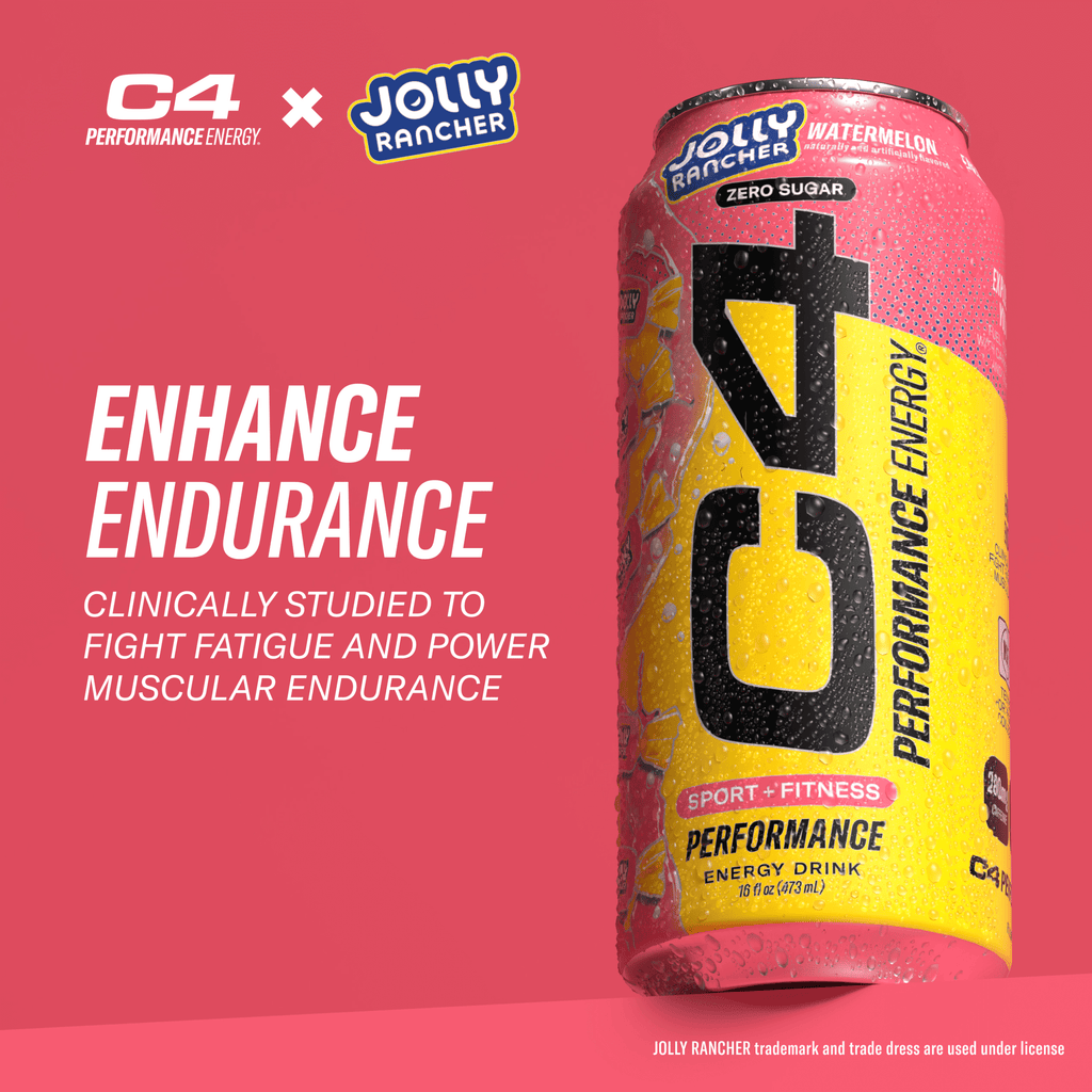 C4 Performance Energy Drink Jolly Rancher Watermelon 16 fl oz Single Can