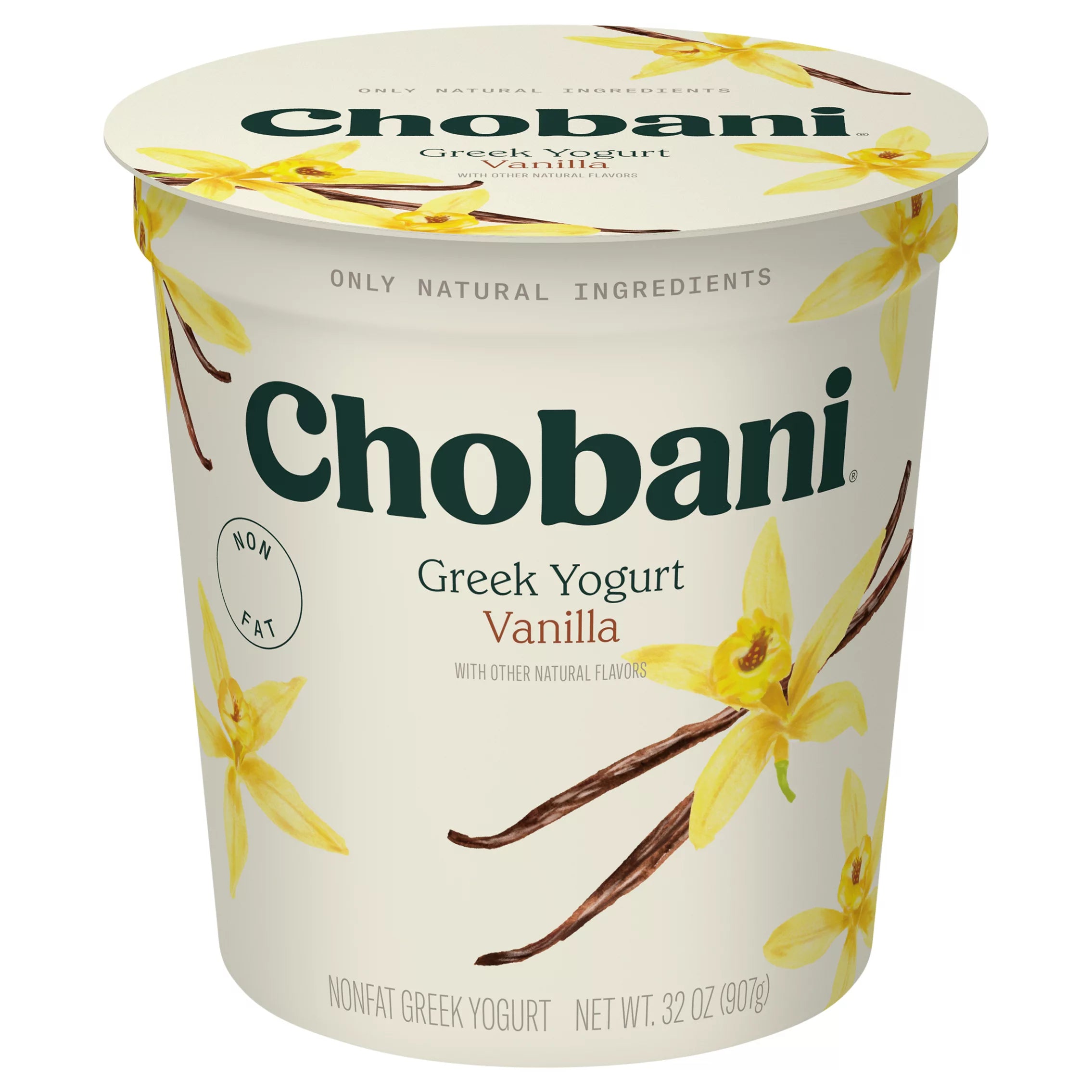 Chobani Non-Fat Greek Yogurt Vanilla Nonfat Greek Yogurt
32 ounce