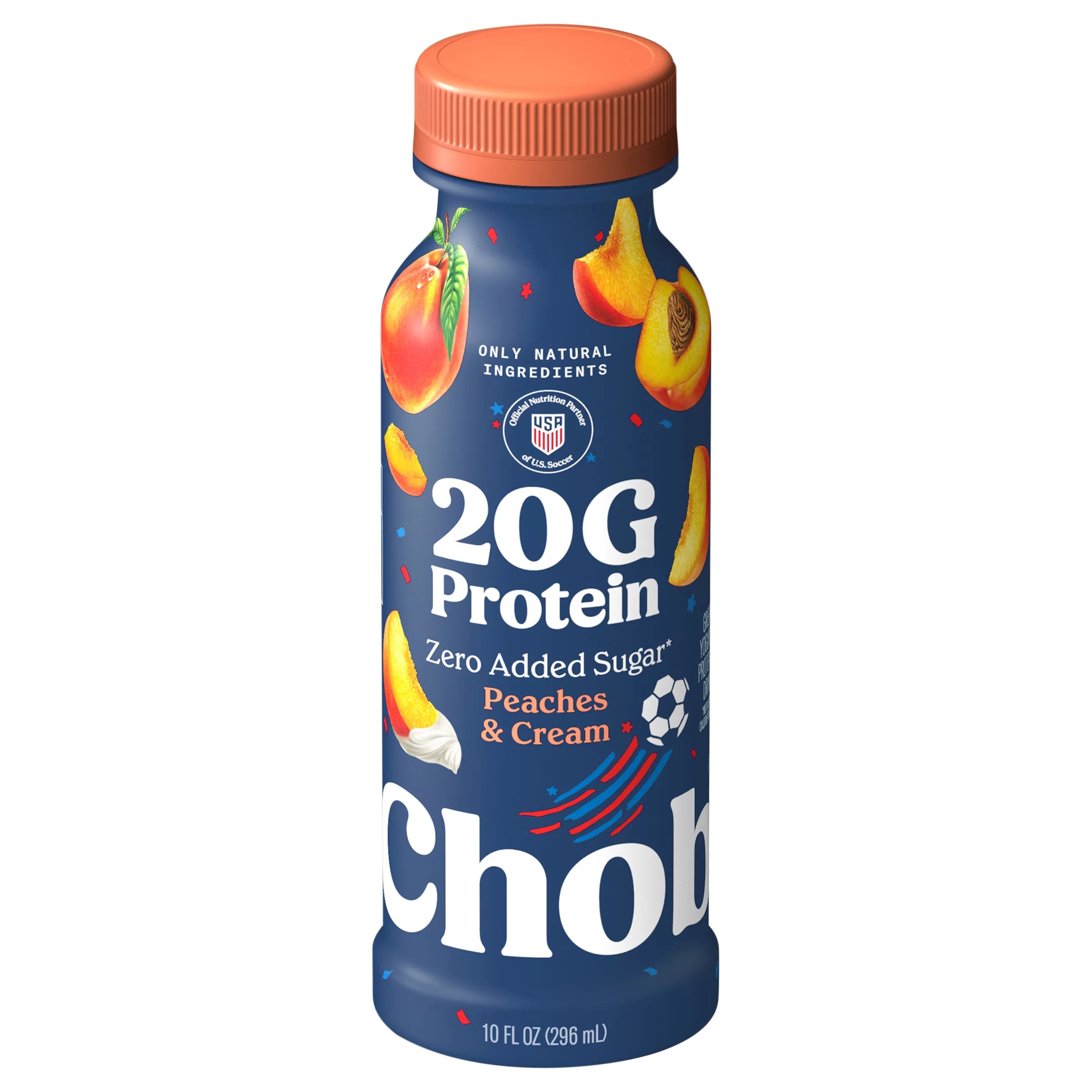 Chobani Zero Added Sugar Greek Yogurt Peaches & Cream Protein Drink 10 fl. oz.