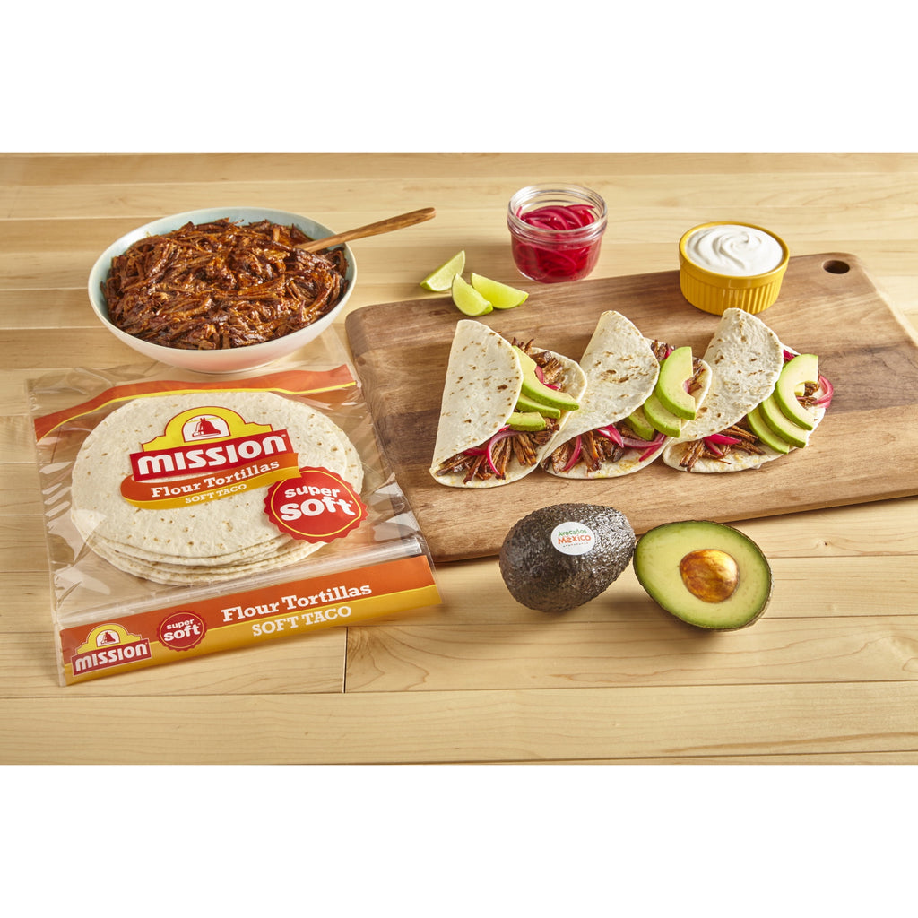 Super Soft Flour Tortillas Soft Taco Size 10 Count Mission