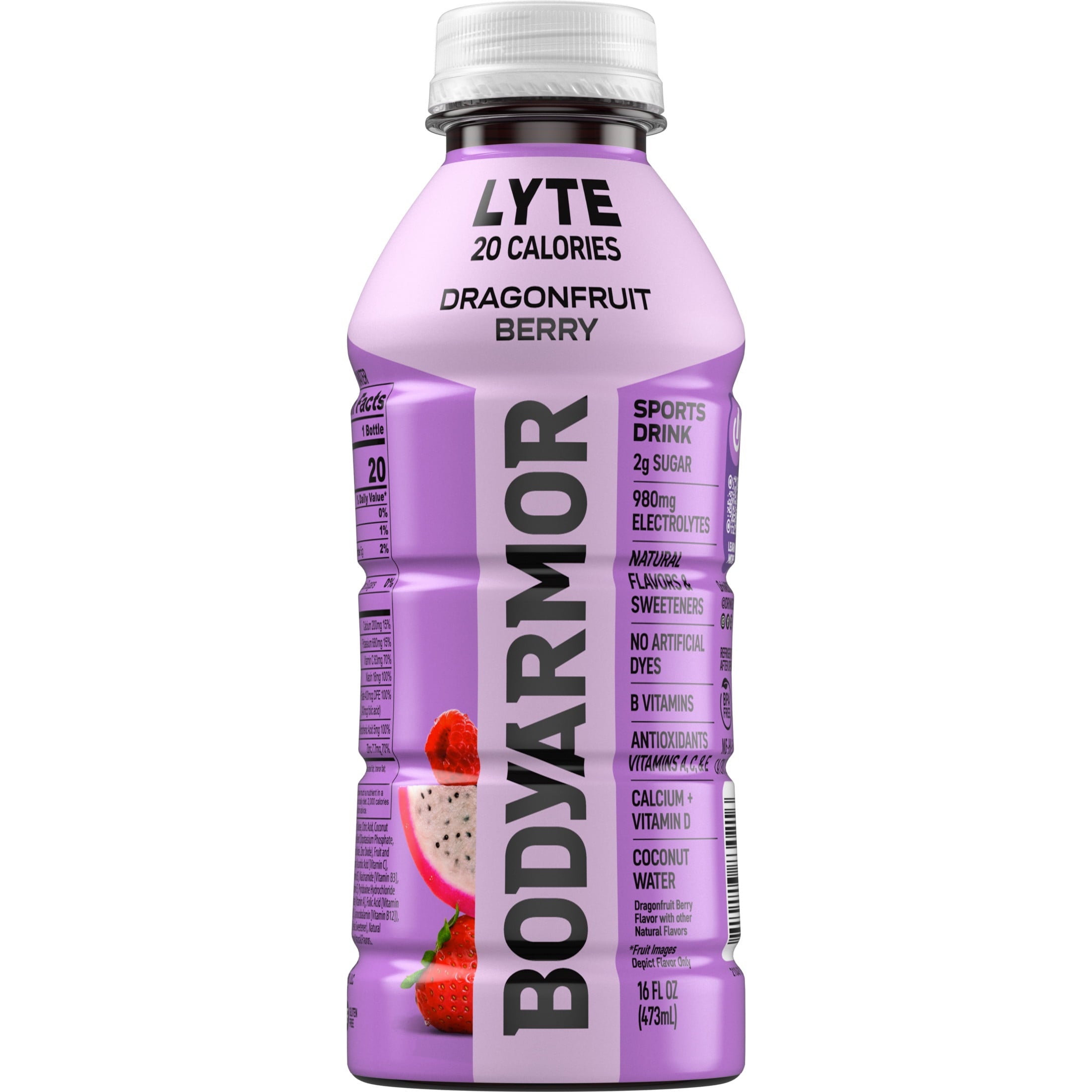BODYARMOR Lyte Dragonfruit Berry Electrolyte Sports Drink 16 fl oz Bottle